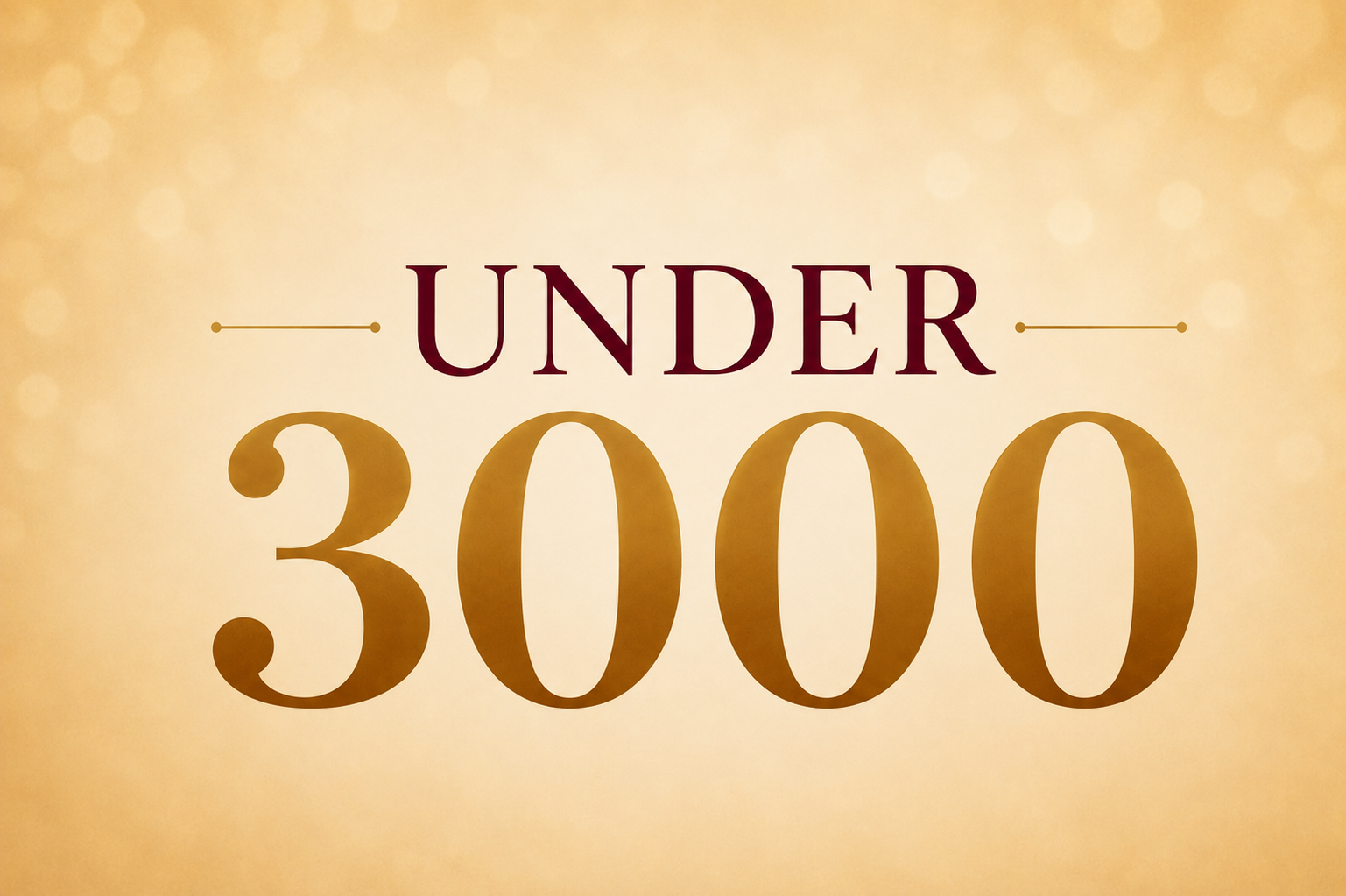 UNDER 3000