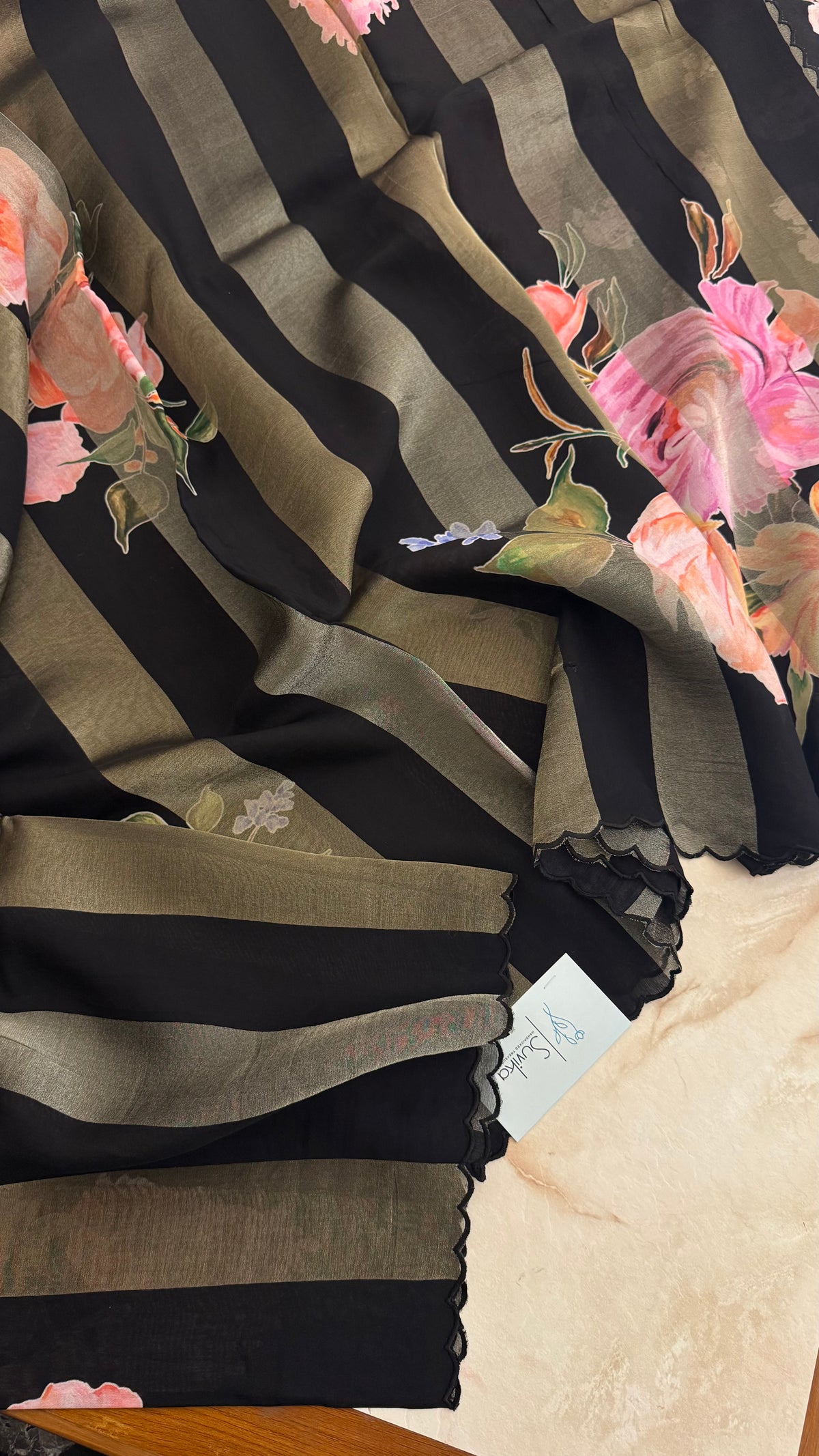 TISSUE CREPE SUV5743- BLACK