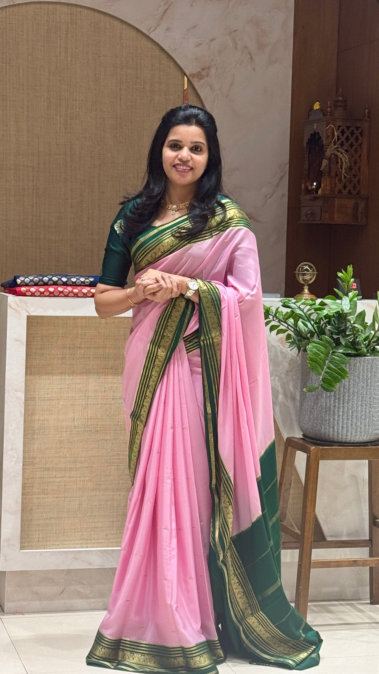 PSUV177 - BABYPINK WITH BOTTLEGREEN