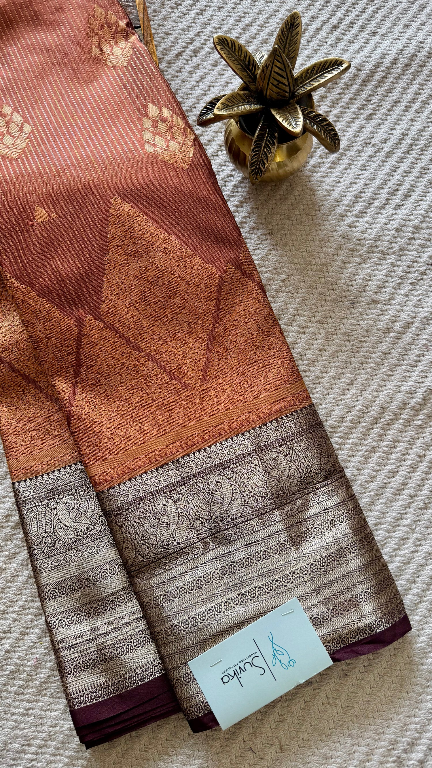 KANJIVARAM SILK SAREE SUV5614-COPPER