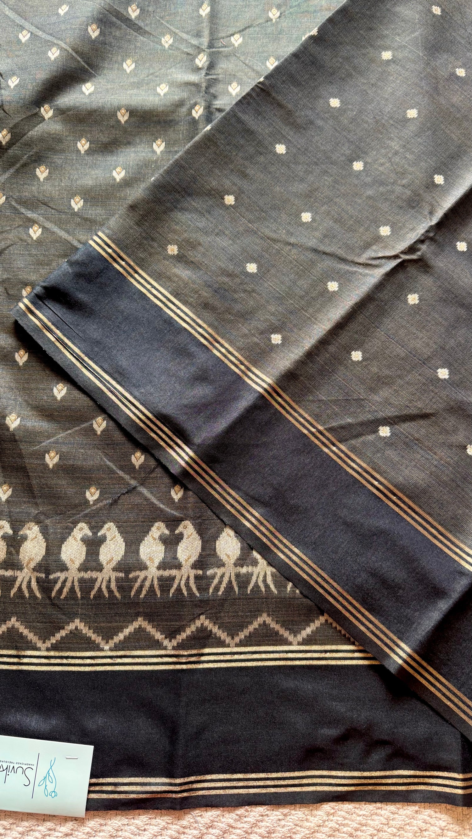 TUSSER SILK SUV5672-BLACK