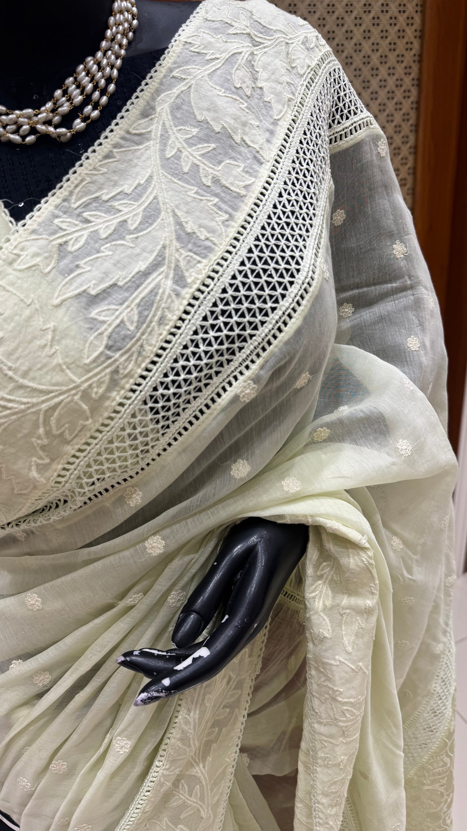 PURE MUL CHANDERI SAREE SUV5351-PISTA