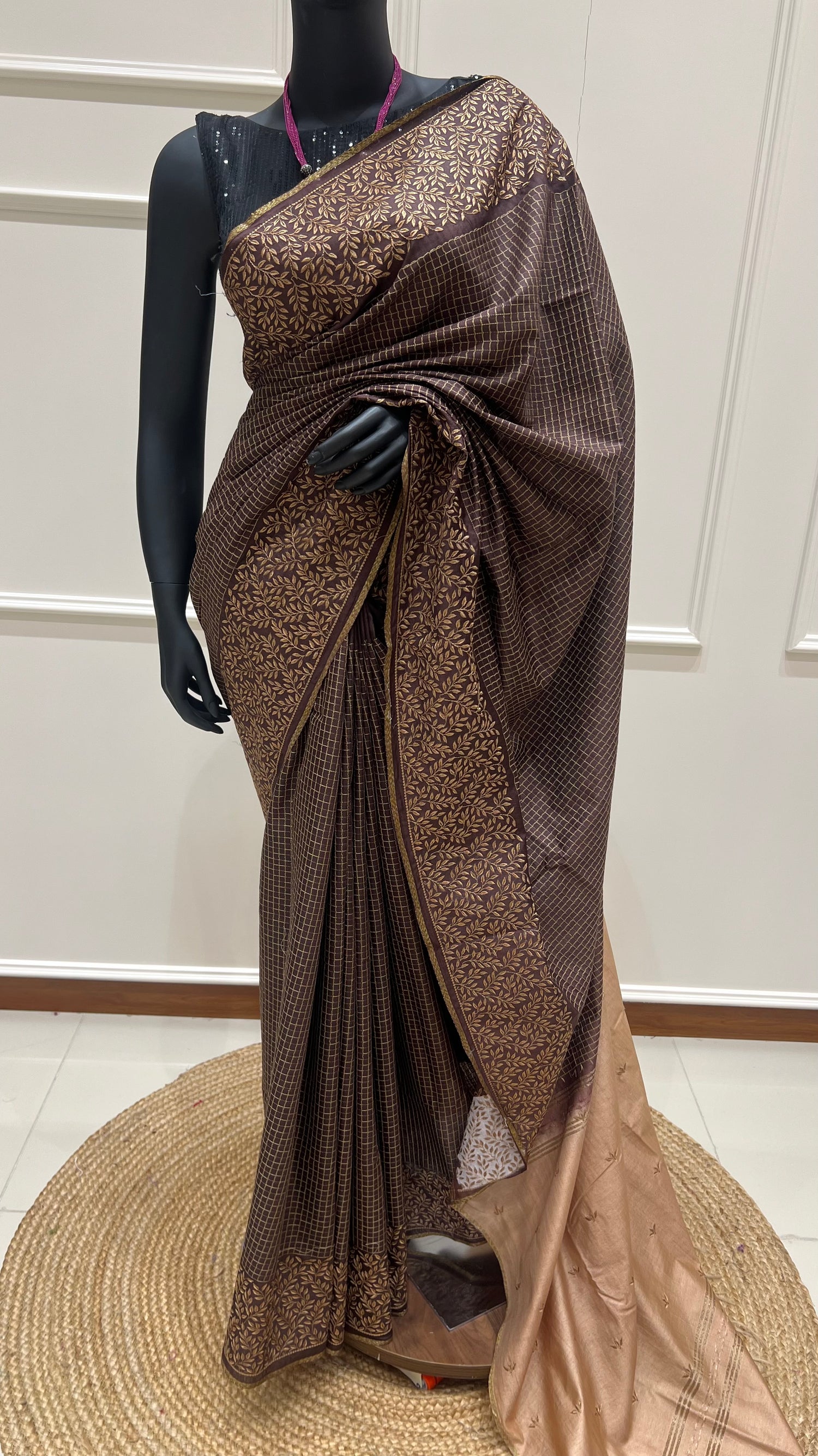 SUV4174-COFFEEBROWN WITH CHIKKU