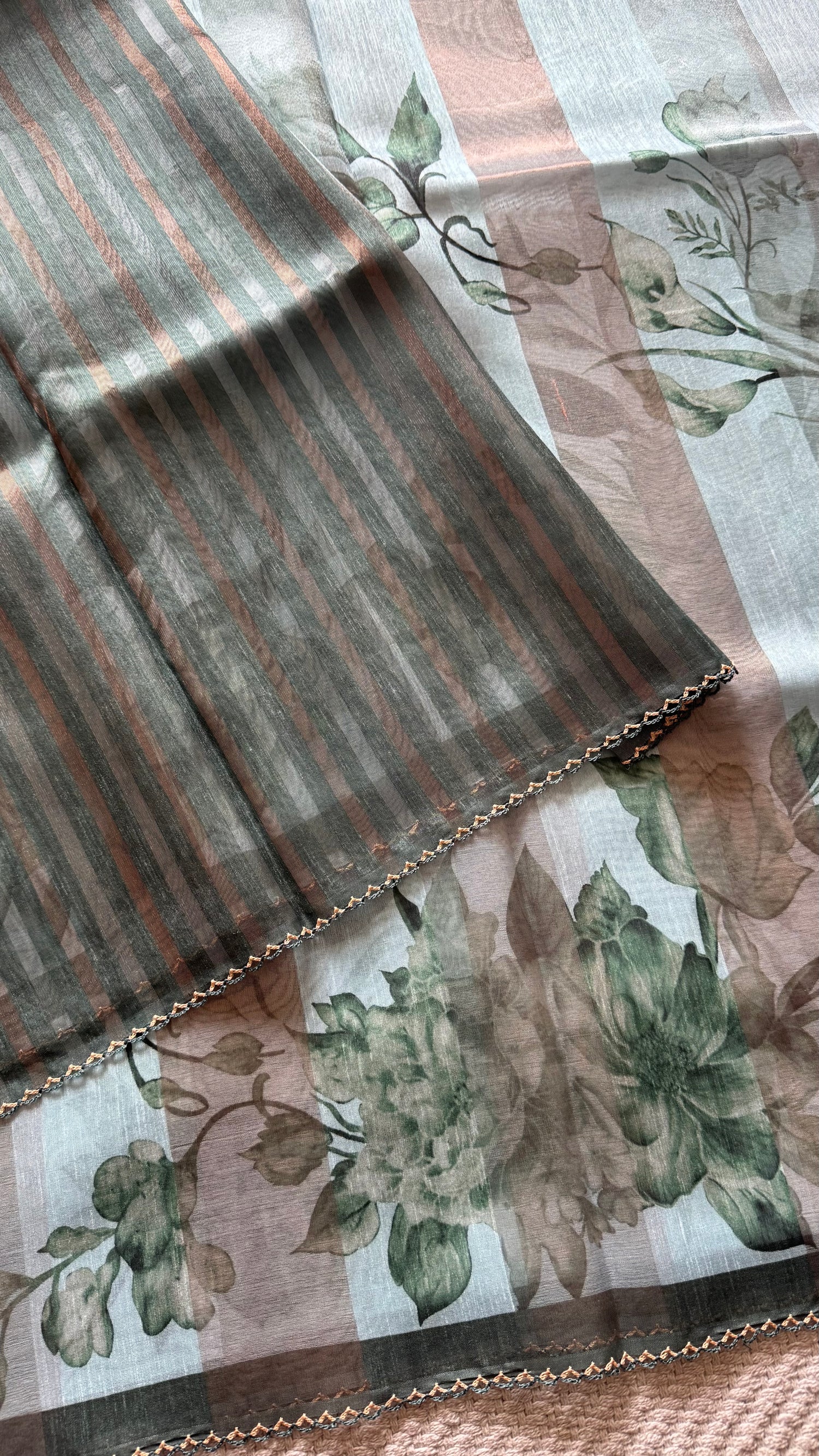 ORGANZA SAREE SUV5513-BLUE