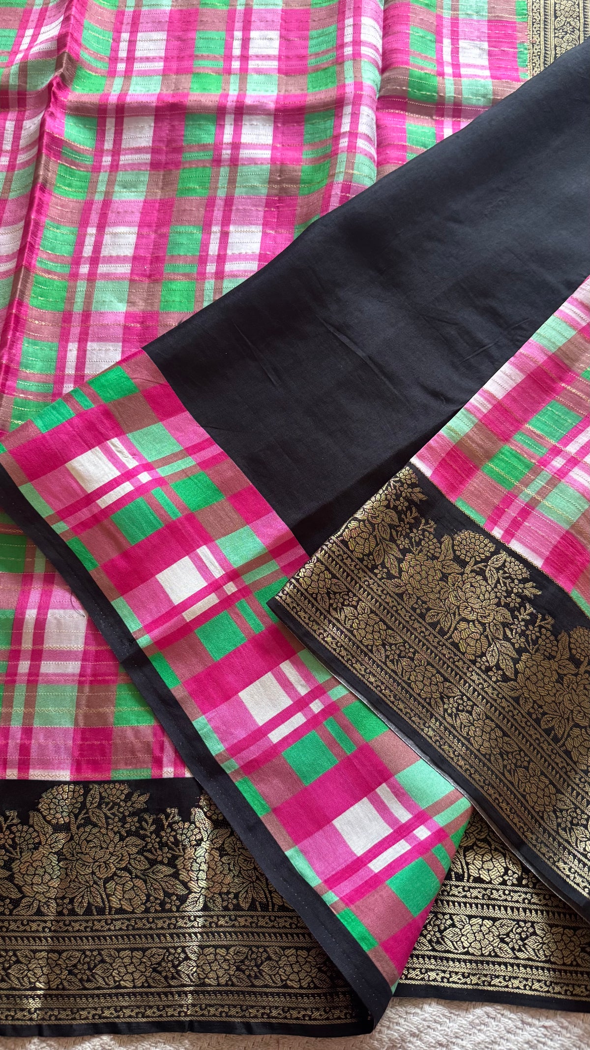 CHECK SAREES SUV5879-PINK