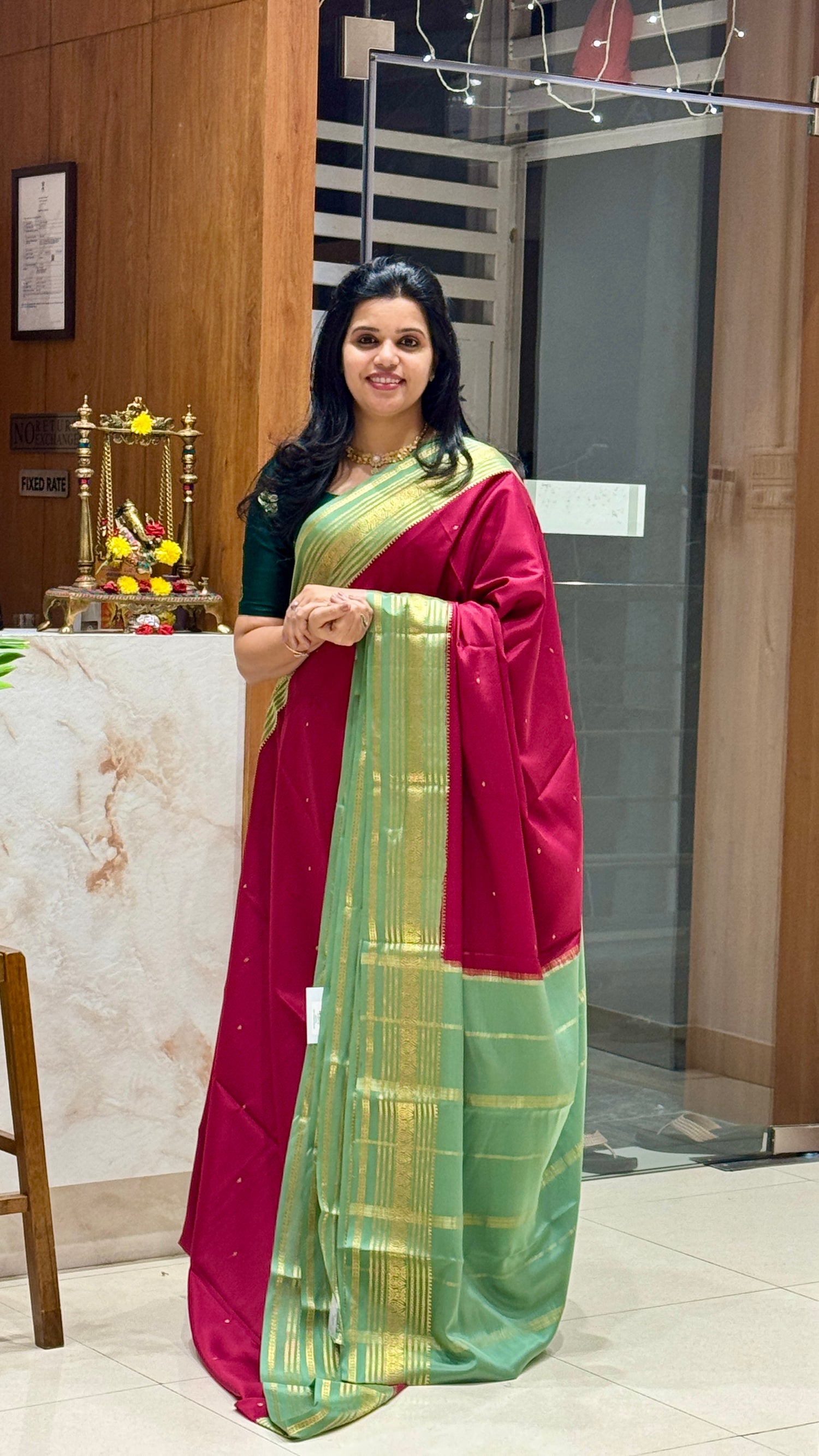 SUV204-MAROON WITH SEAGREEN