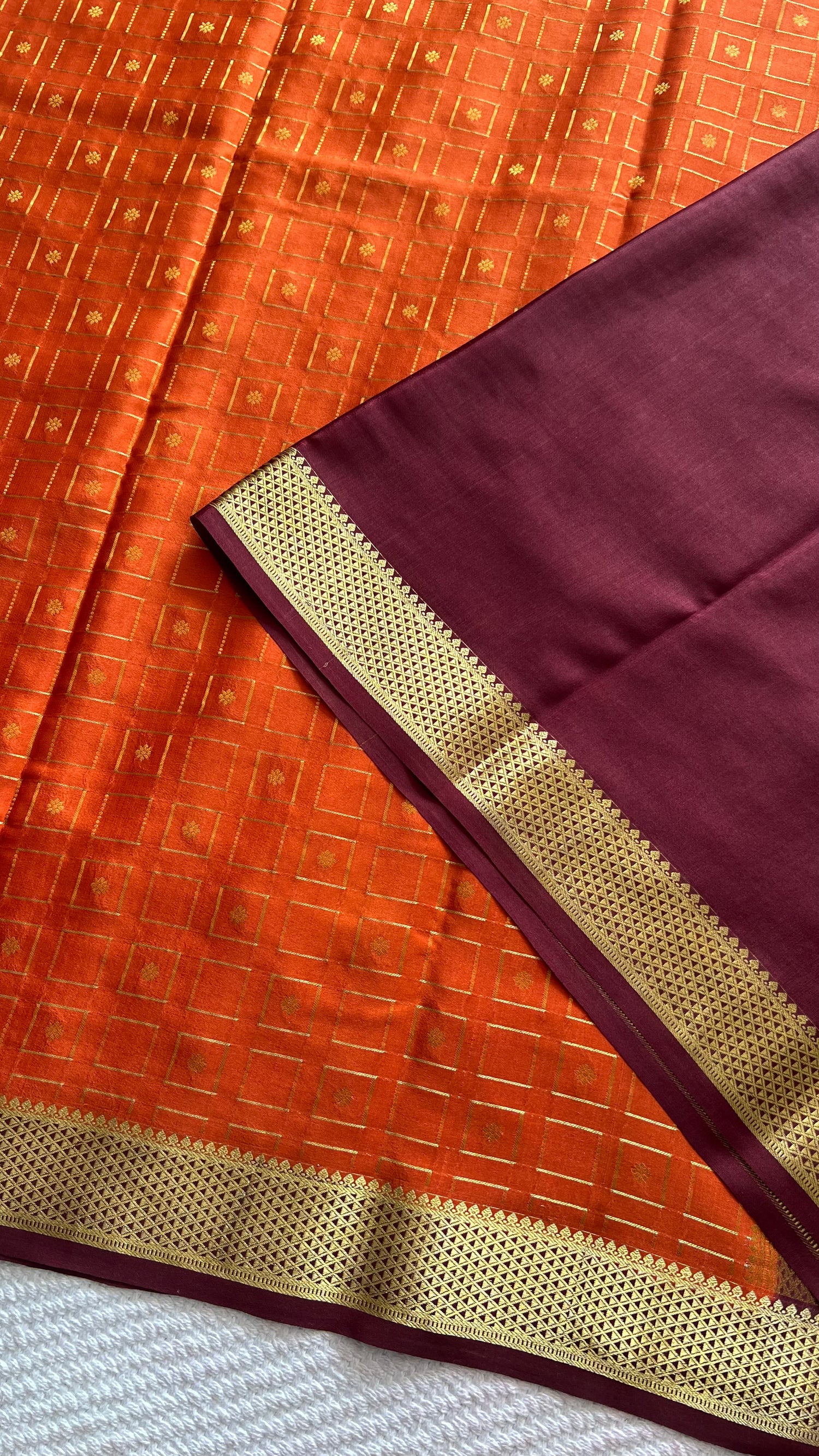 PSUV278-ORANGE WITH COFFEEBROWN
