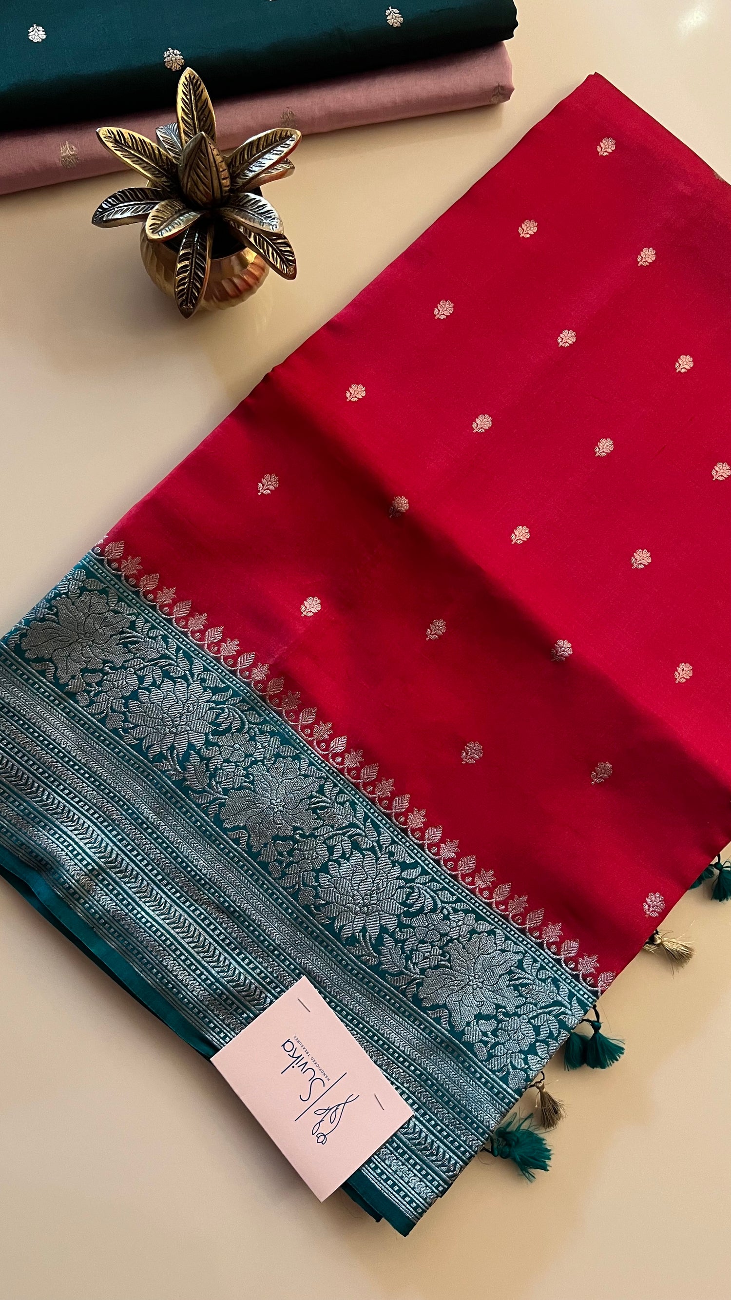 PURE BANARASI SILK PSGM453-RED