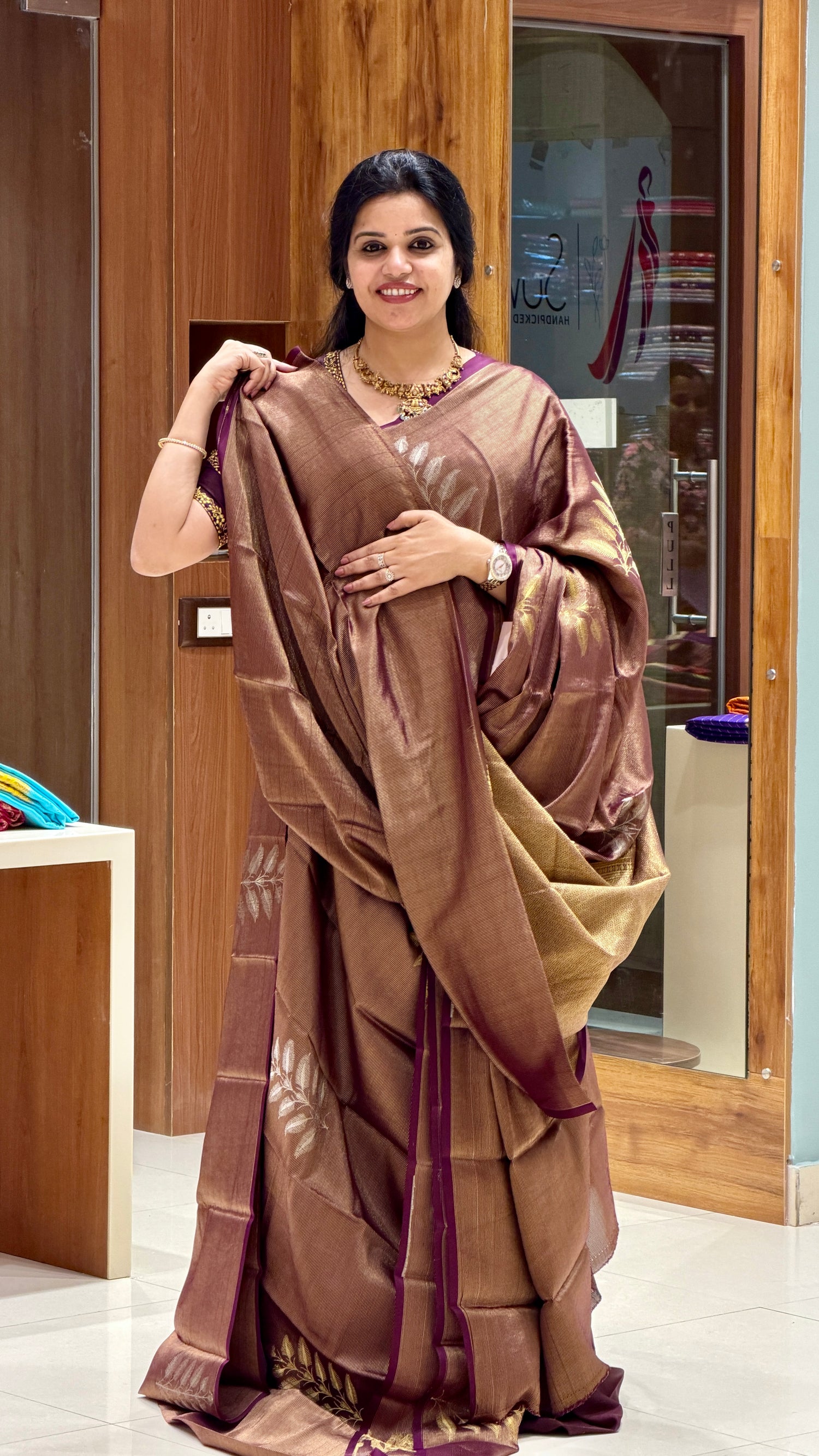 PURE MYSORE CREPE PSH101-WINE