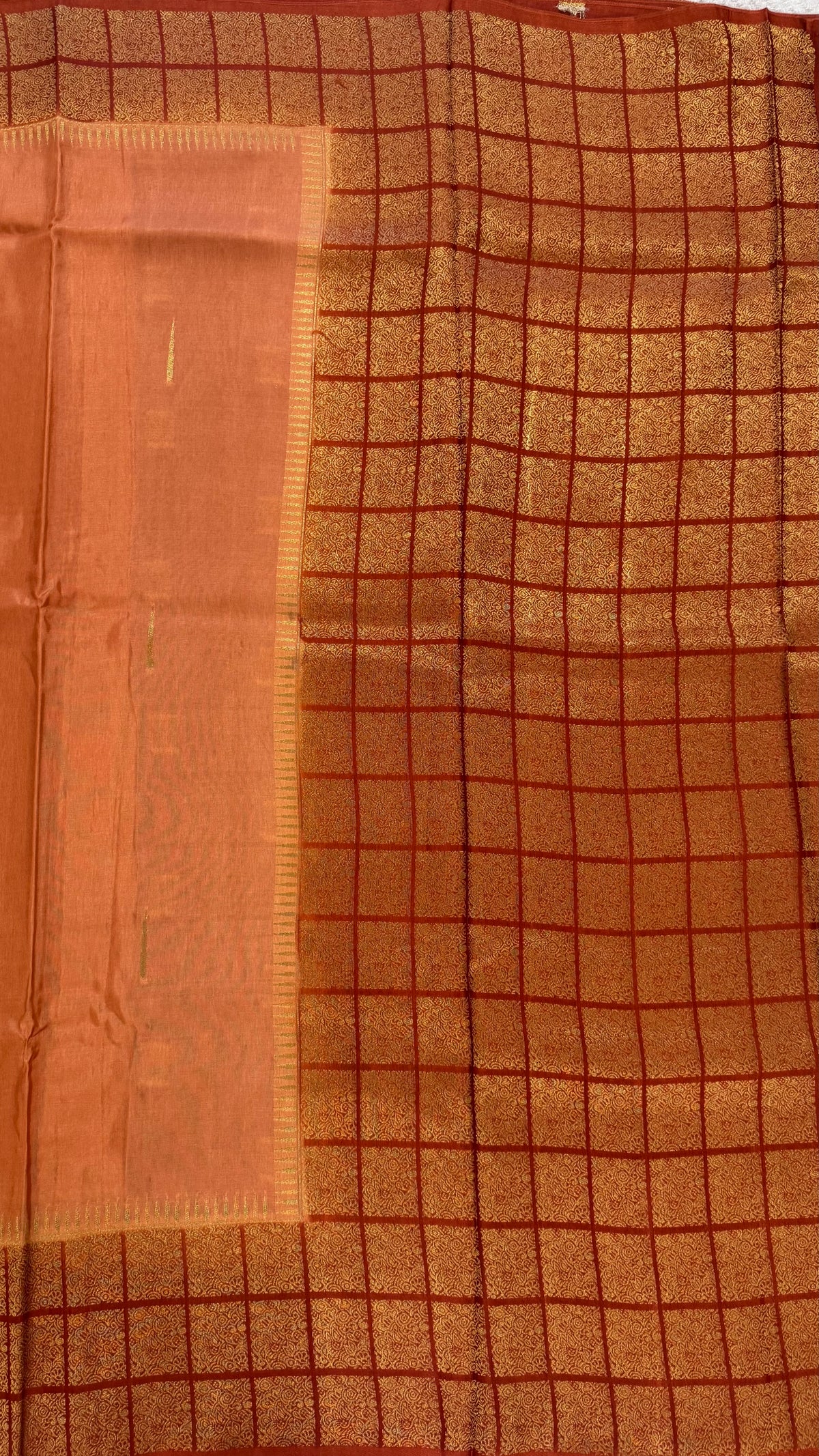 DOLA CREPE SILK SAREE SUV5872-PEACH