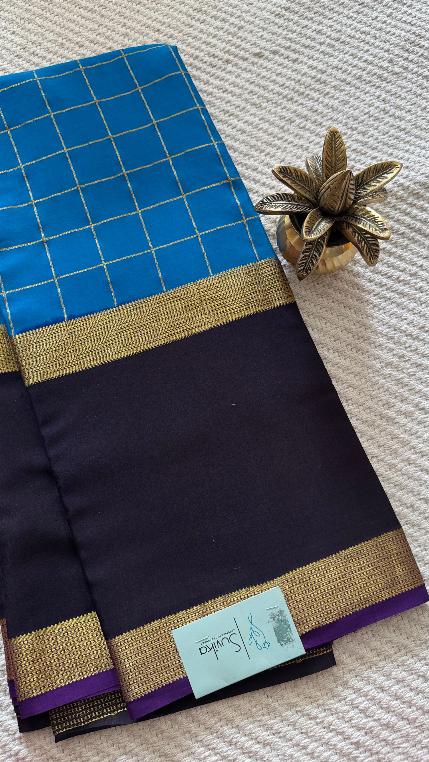 SUV2819 - SKY BLUE WITH DARK WINE