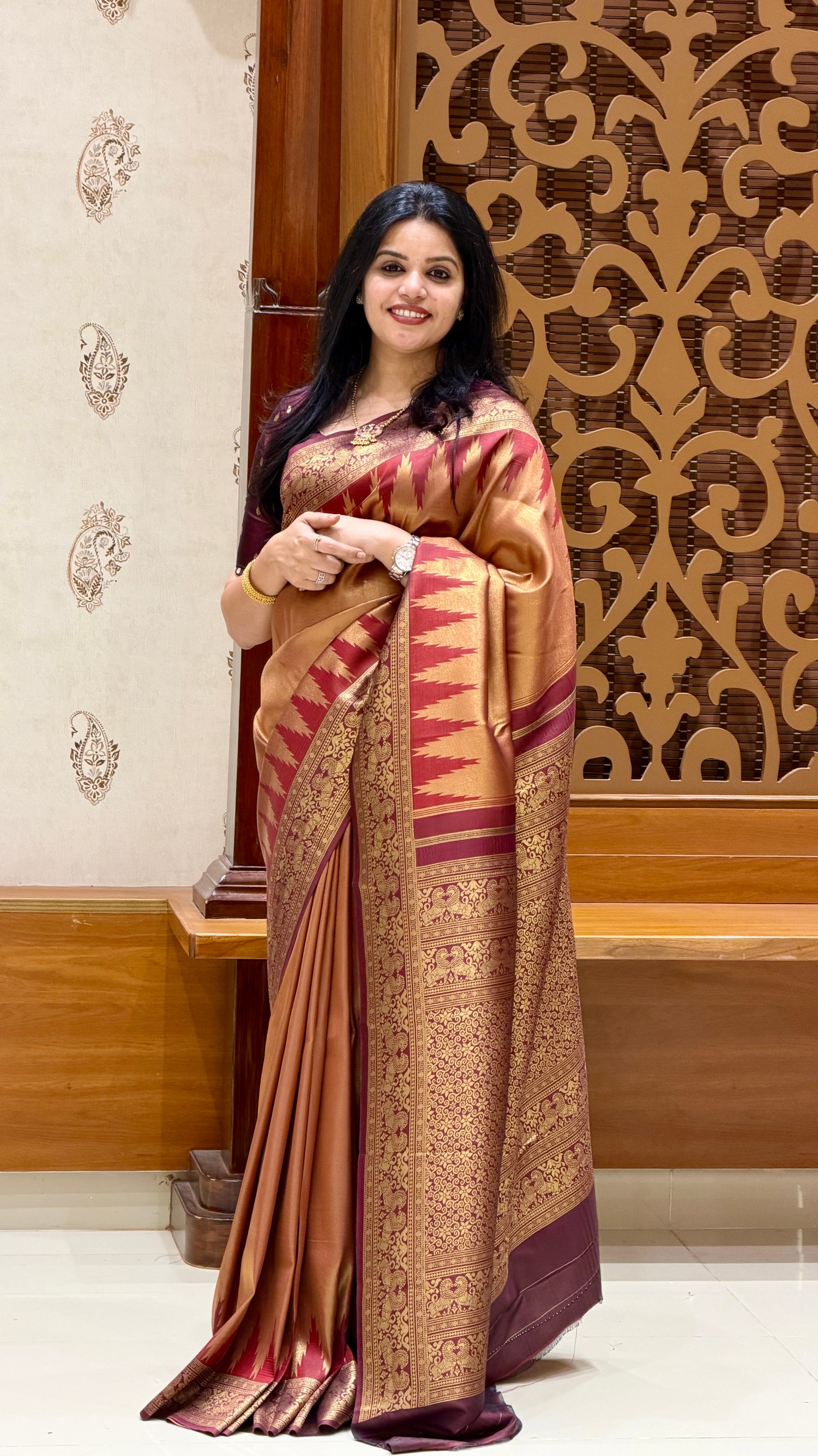 KANCHI TISSUE SOFT SILK SUV5620-WINE
