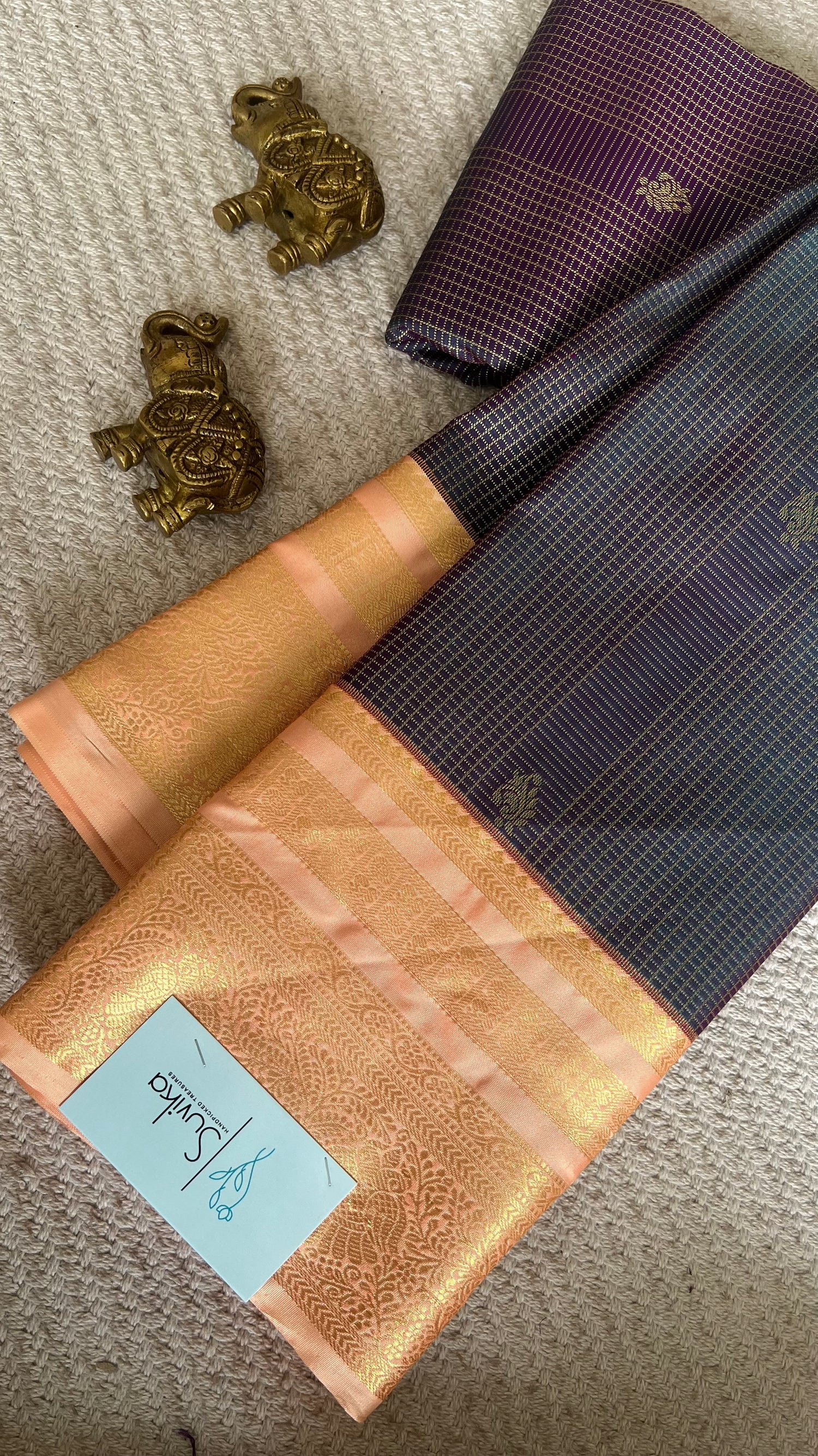 KANJIVARAM SILK SAREE SUV5615-NAVYBLUE