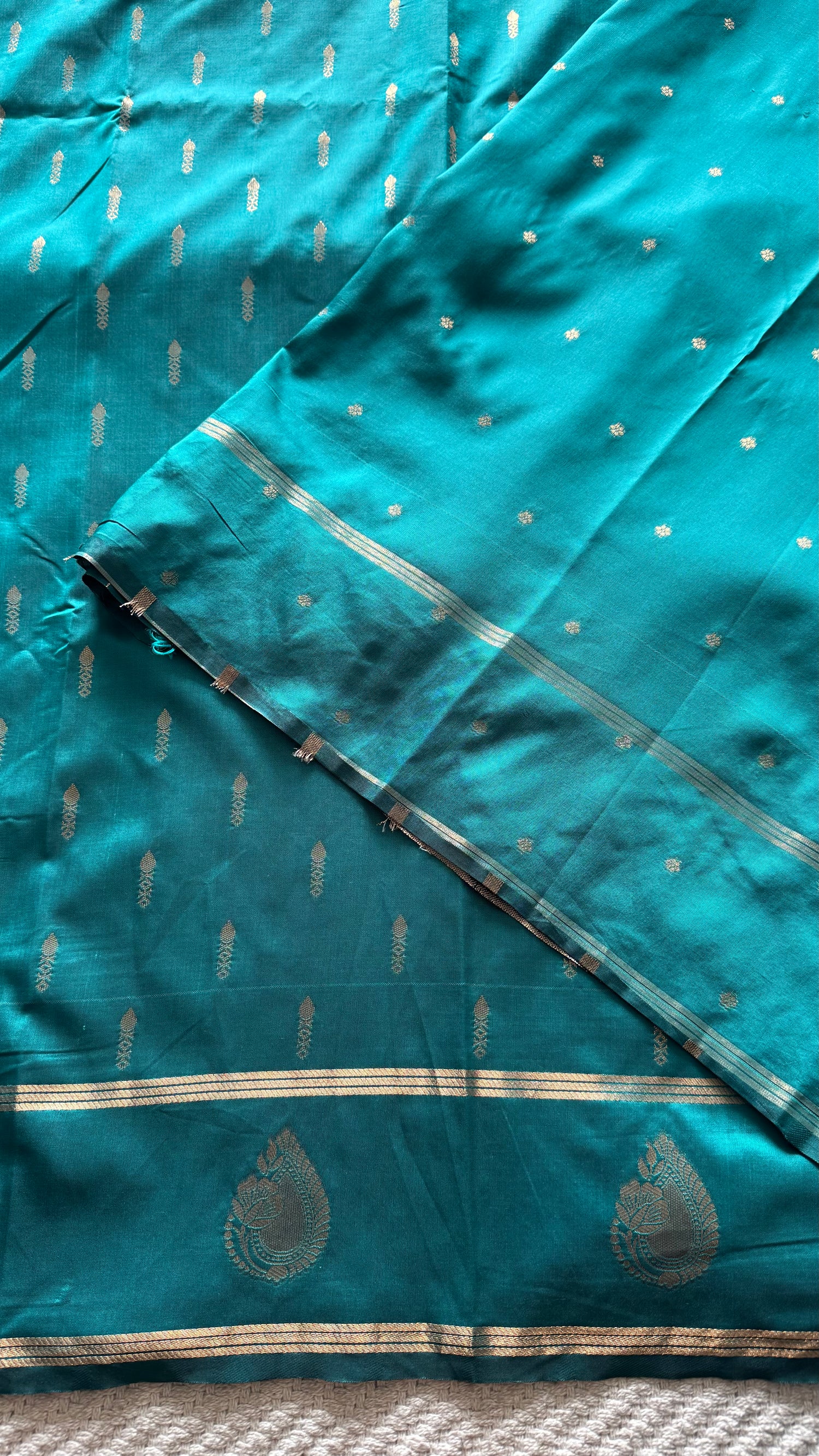 SEMI SILK SAREE SUV5650-RAMAGREEN