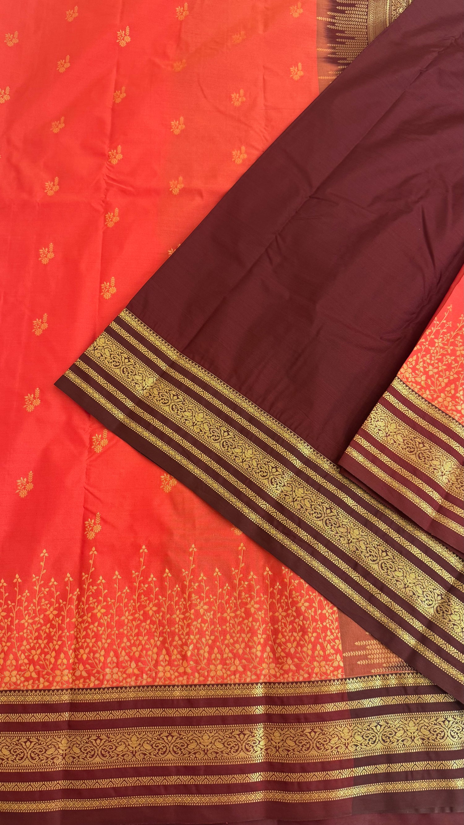 KANJIVARAM SILK SAREE SUV5616-PEACH