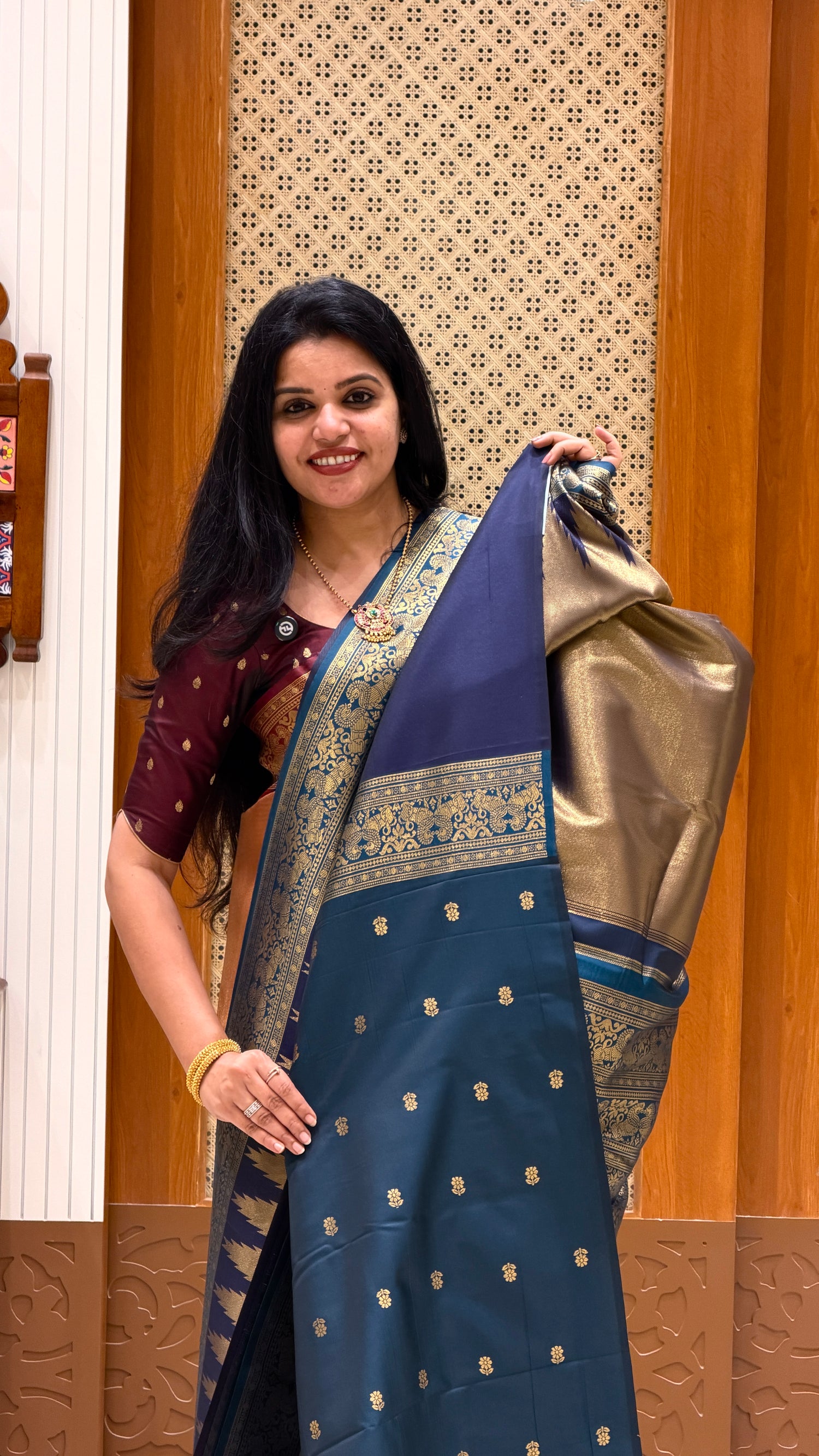 KANCHI TISSUE SOFT SILK SUV5620-BLUE