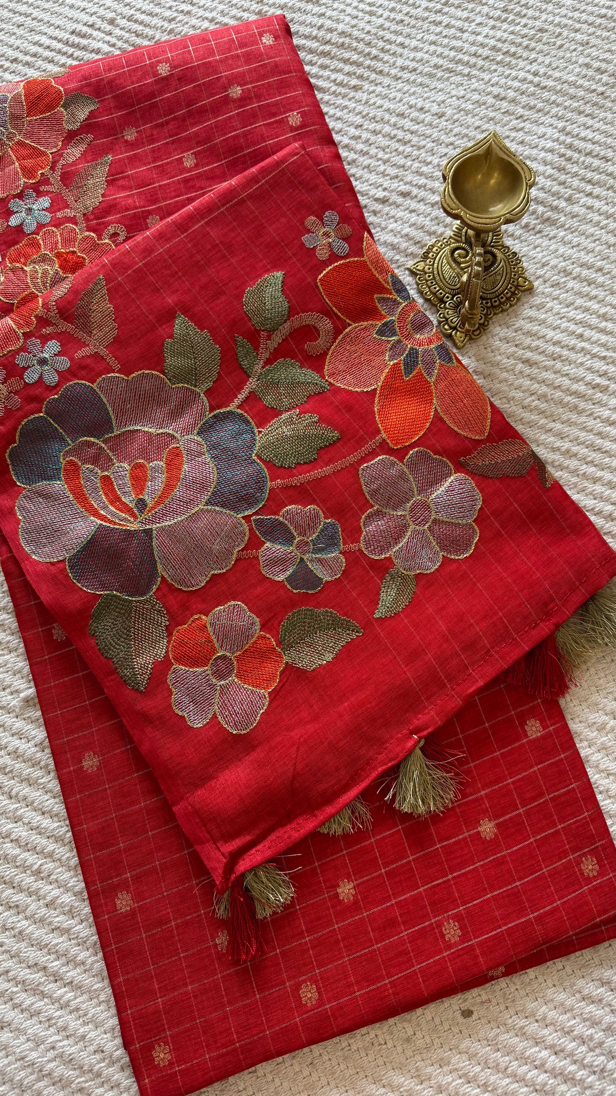 TUSSER SILK SUV5161-RED