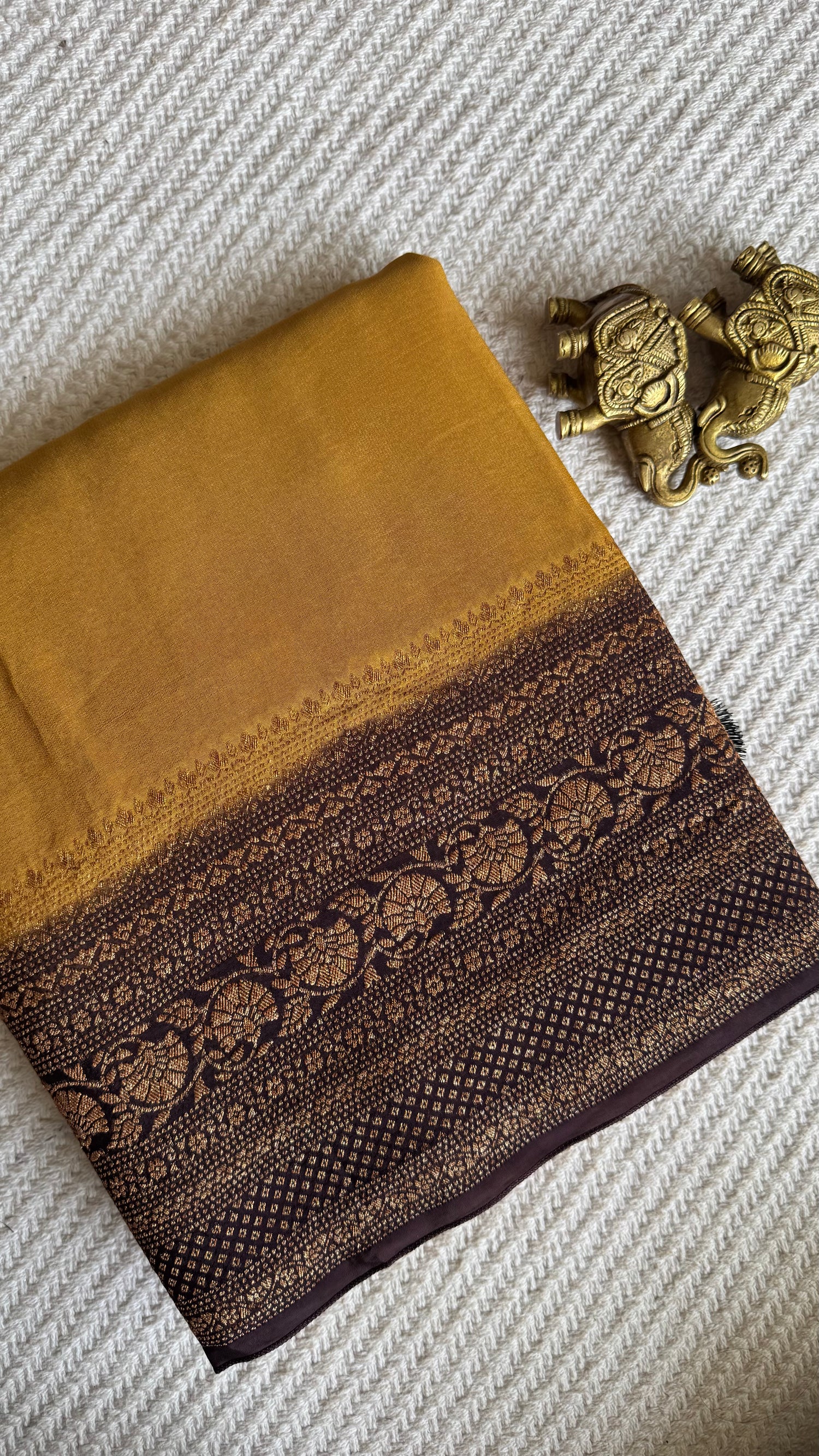 SUV4735-YELLOW WITH COFFEEBROWN