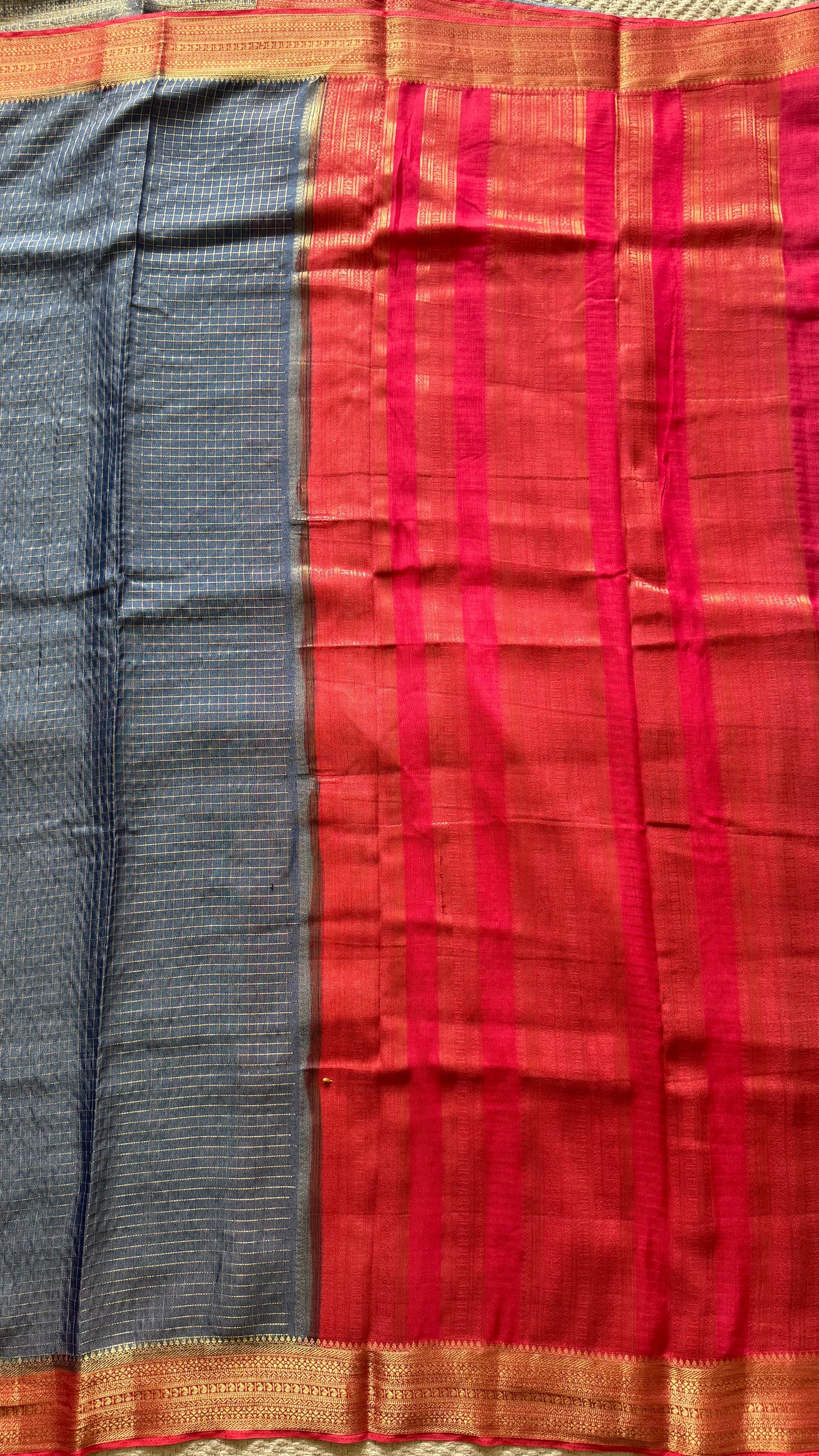 CREPE SILK SAREE SUV5477-BLUE