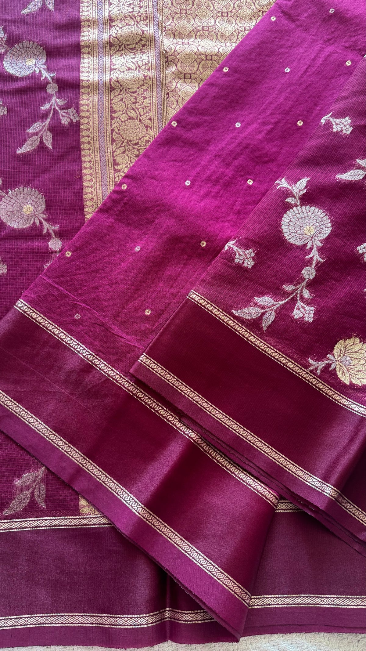 KOTA SILK SAREE SUV5889-MAGENTA
