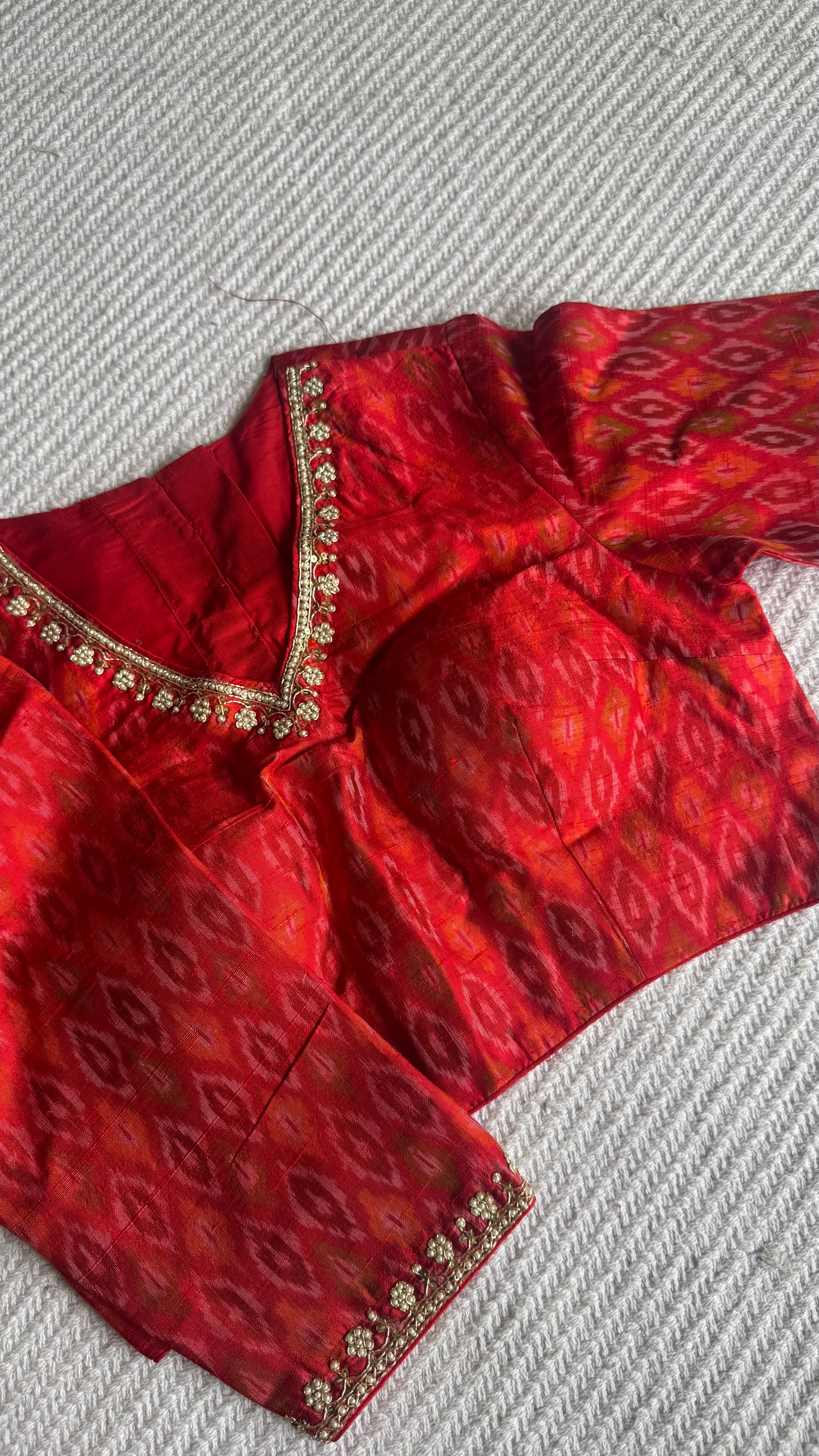 SUV4712-RED(ready made blouse)