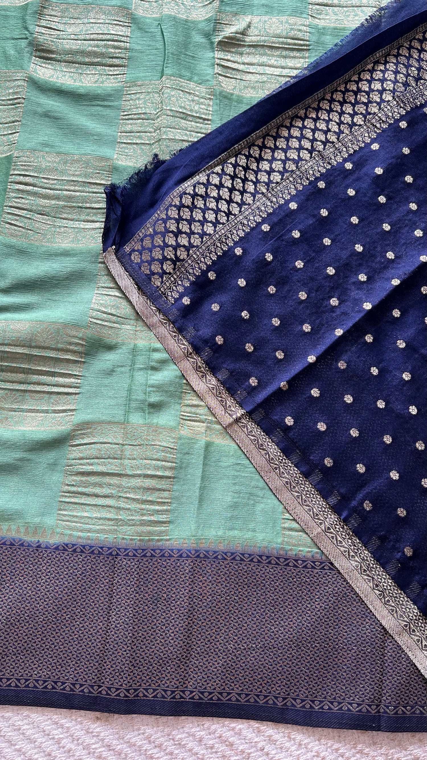 SUV4103-SEAGREEN WITH BLUE