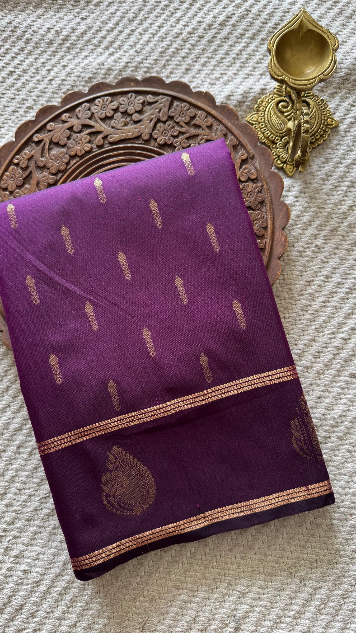 SEMI SILK SAREE SSUV5650-MAGENTA