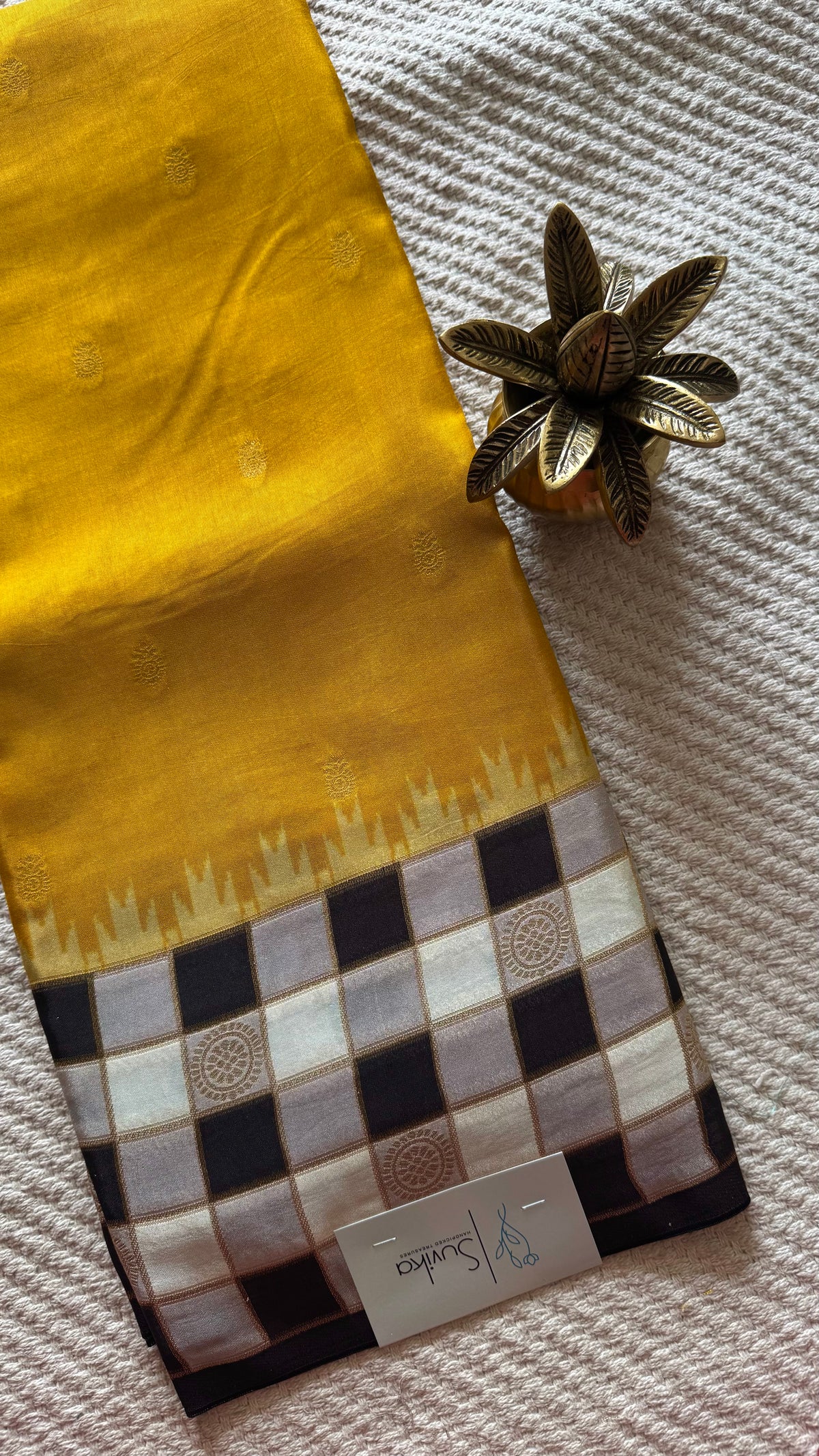 CREPE SILK SUV5845-MUSTARD