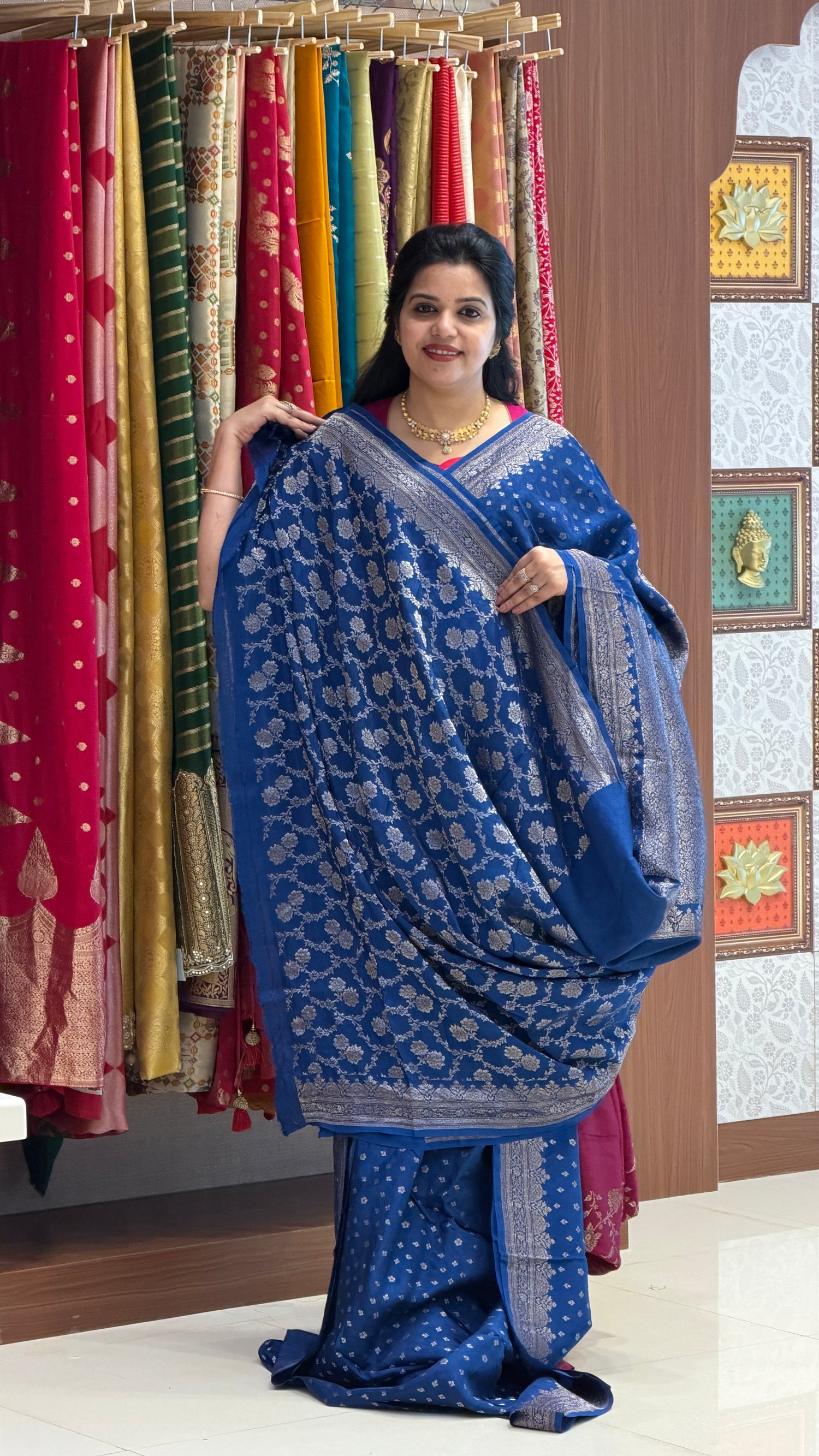CREPE SILK SUV5697-SAPHIREBLUE