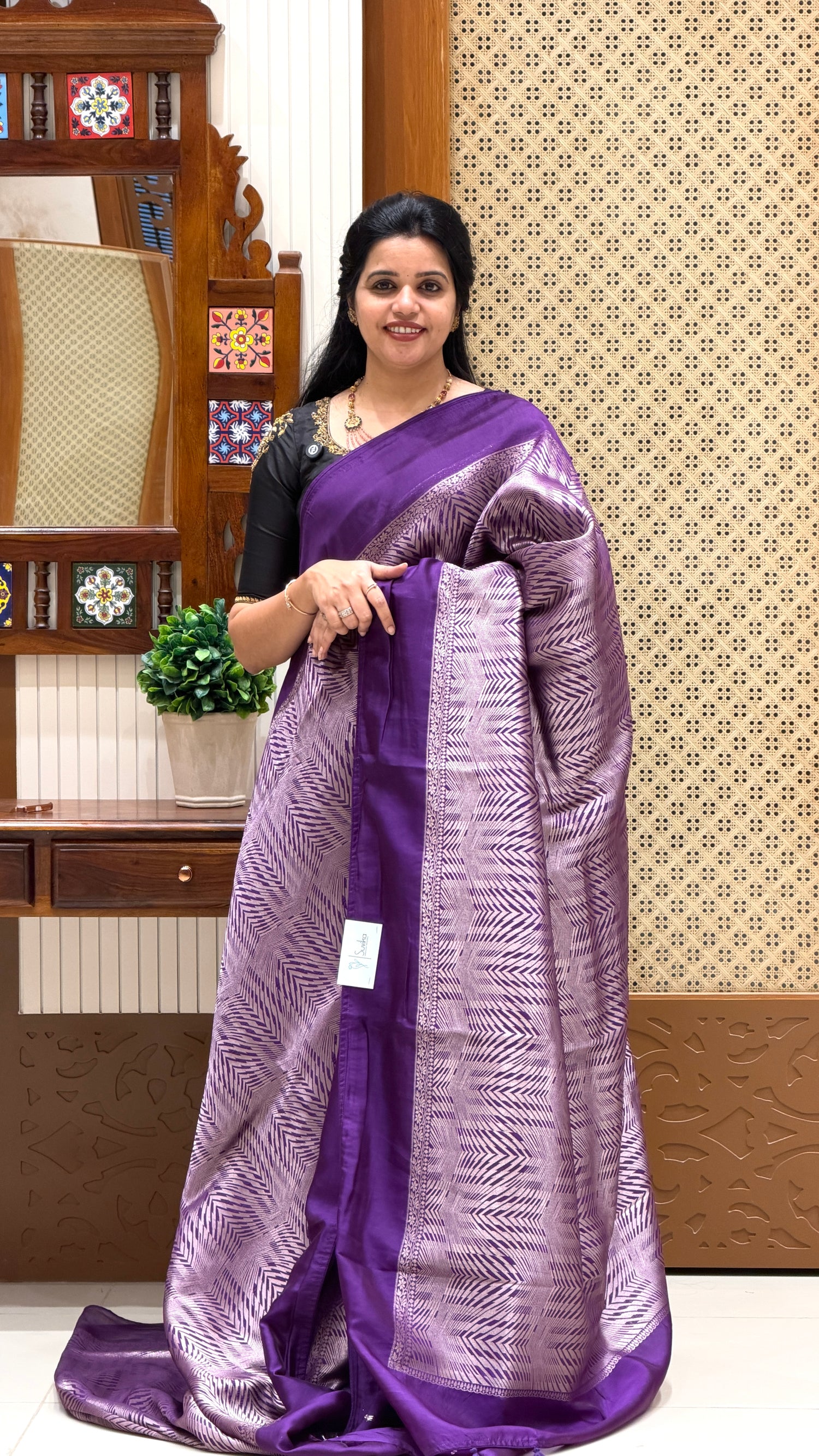 KOS SILK SAREE SUV5384-PURPLE