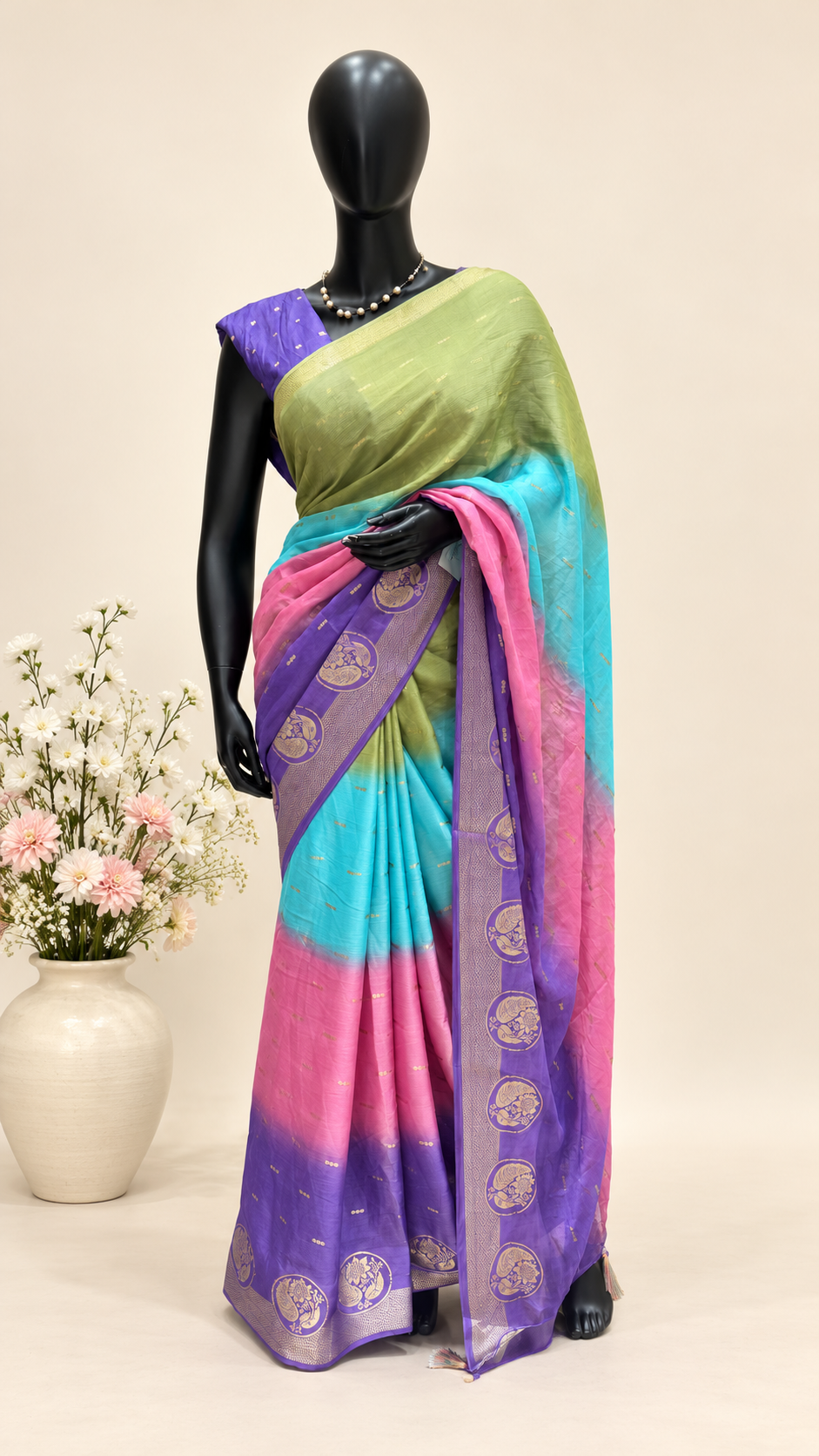 GEORGETTE SAREE SUV5939-LILAC