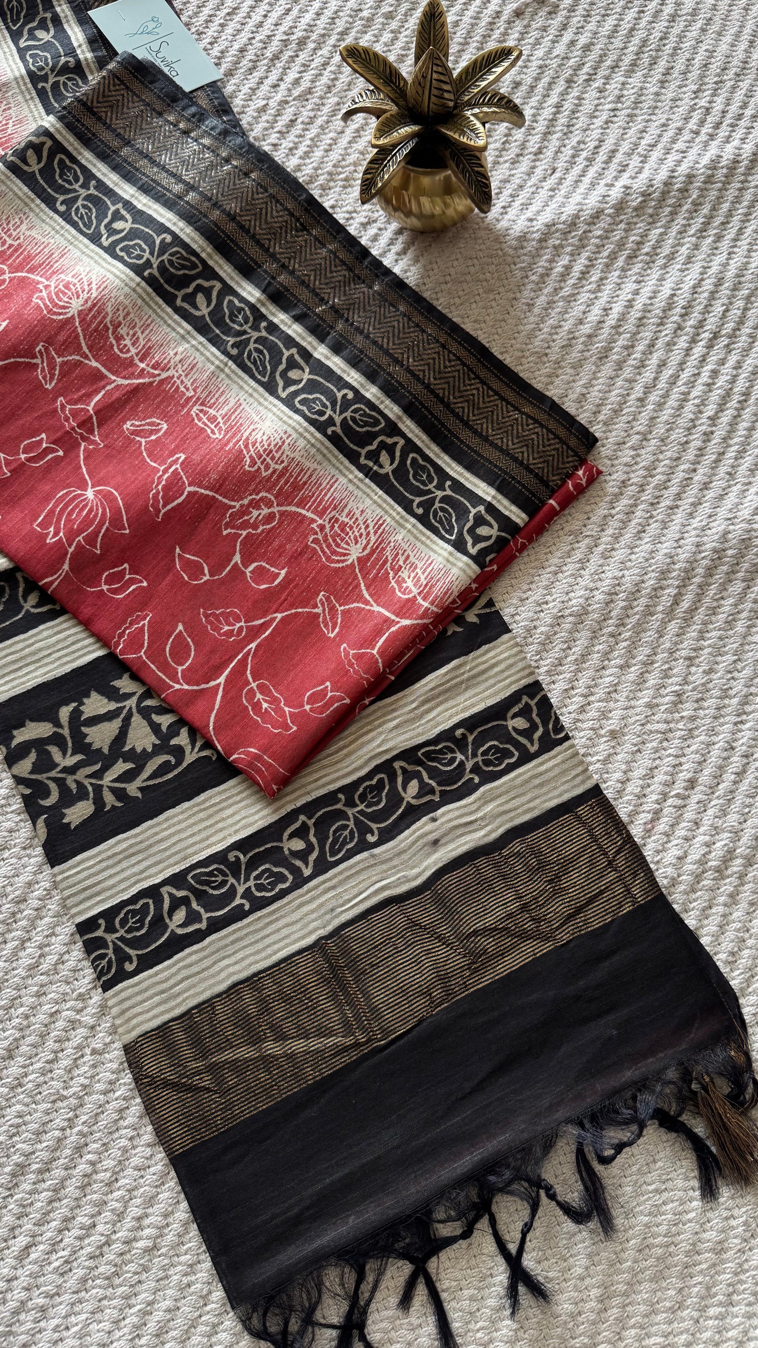 TUSSER SILK SUV4958-RED