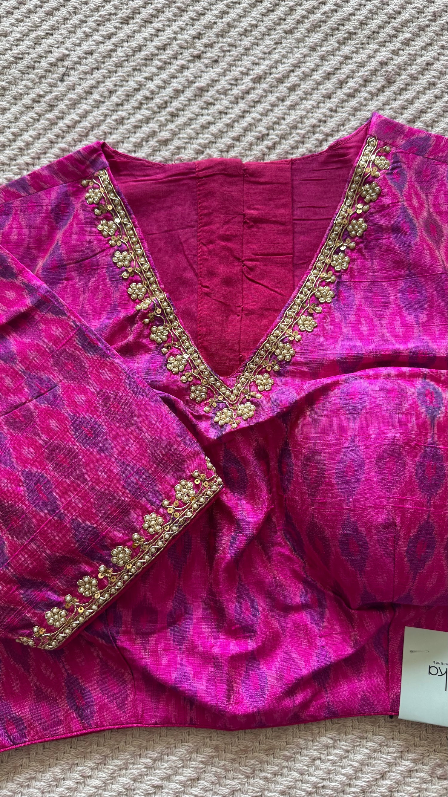 SUV4712-RANIPINK(READY MADE BLOUSE )