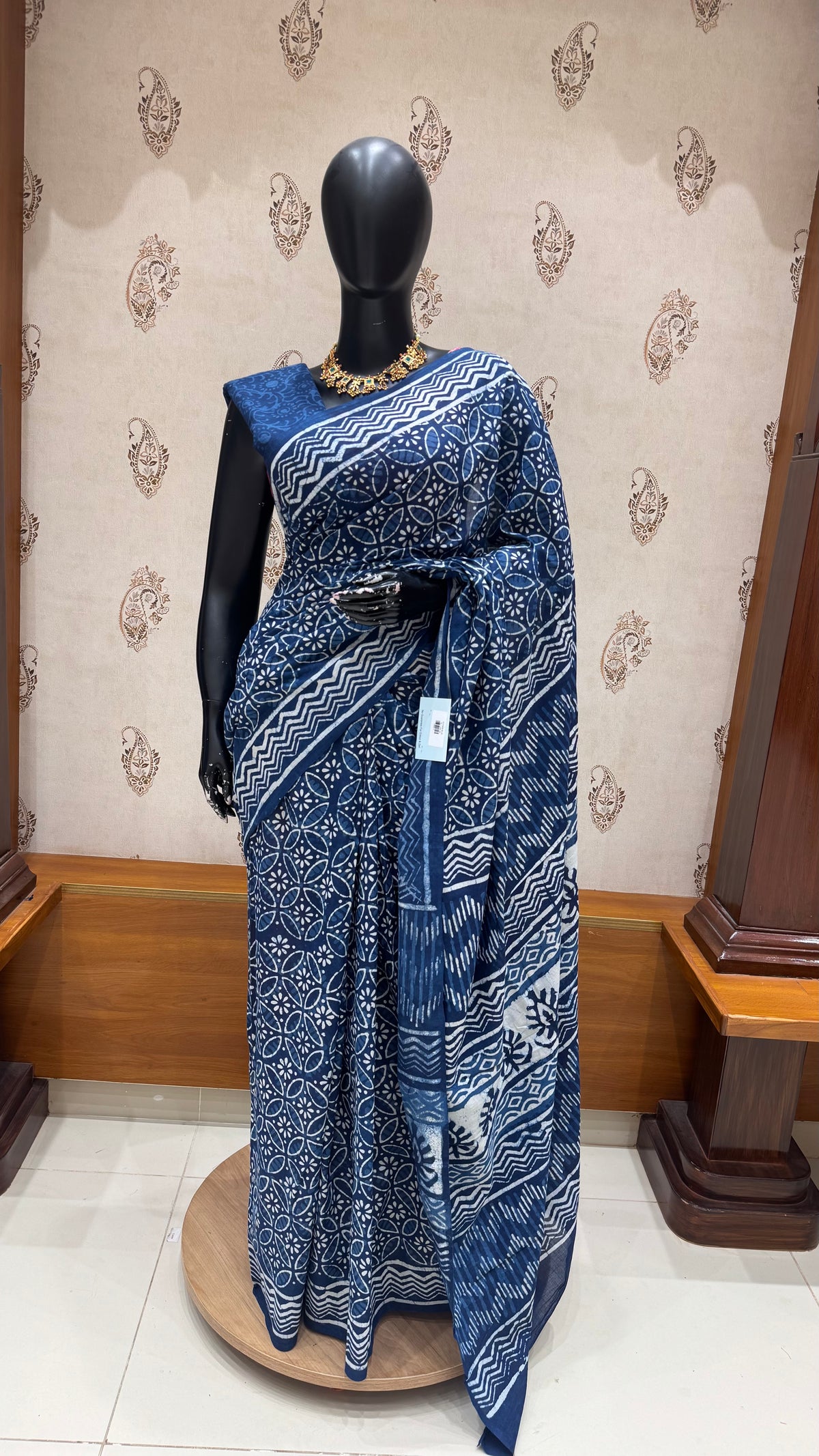 SILK COTTON SAREE SUV4888-BLUE