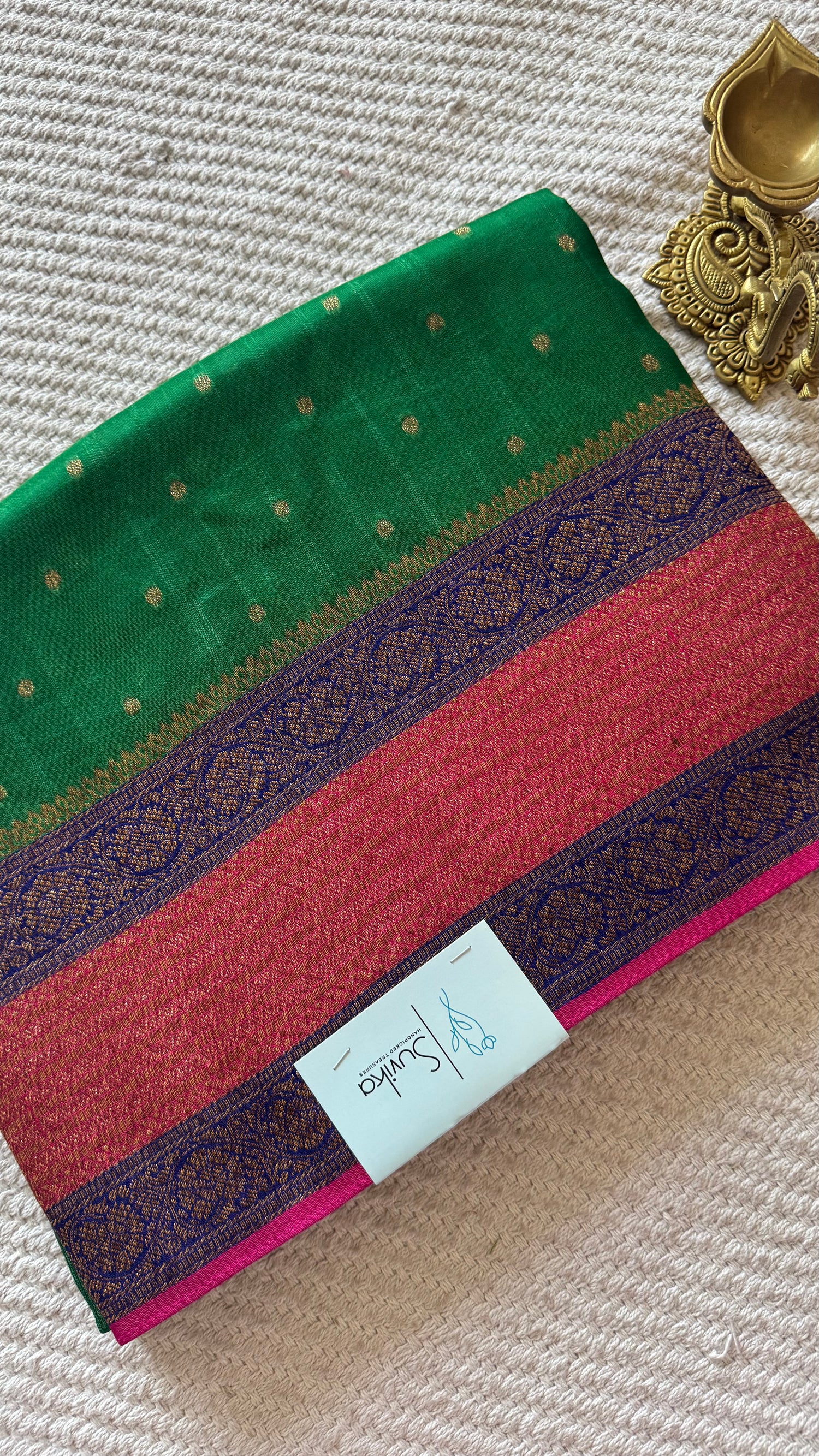 BANARASI DUPION SILK SUV5723-GREEN