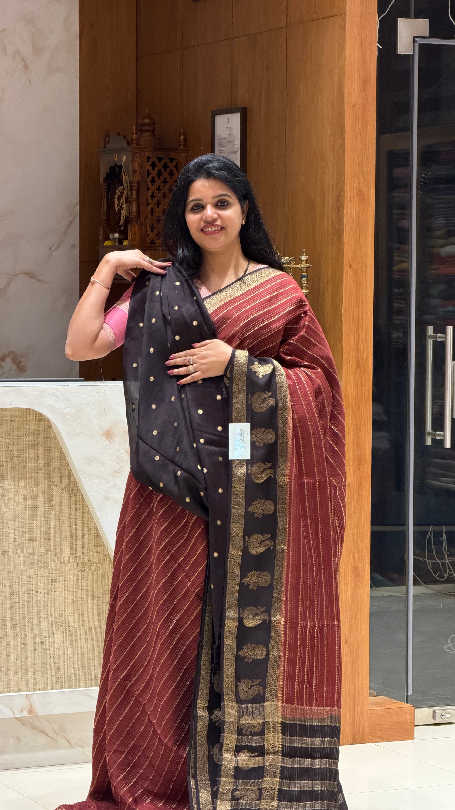 SUV4039-BROWN WITH BLACK