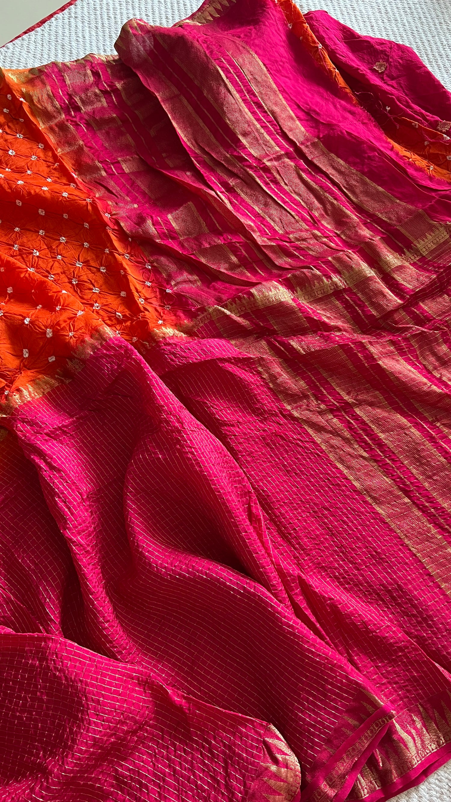 SUV5382-ORANGE WITH PINK
