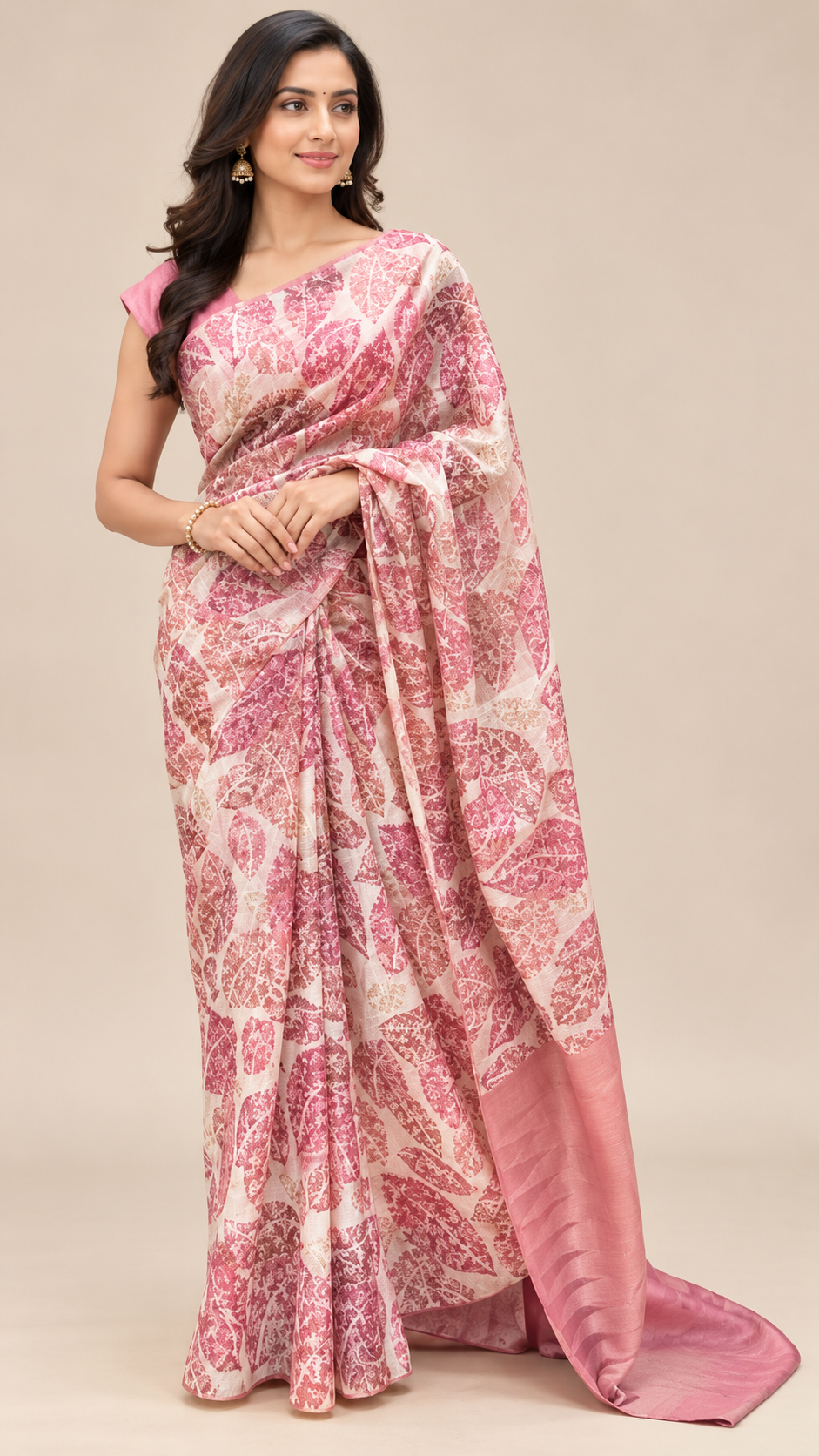 TUSSER SILK SUV2889 - ONION PINK
