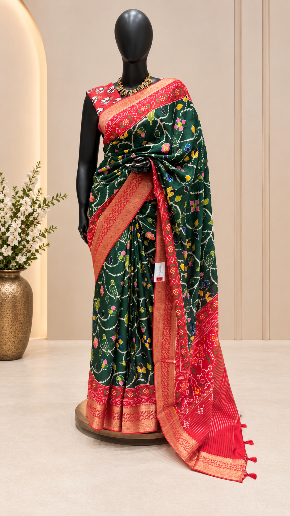 TUSSER SILK SUV1548-BOTTLEGREEN