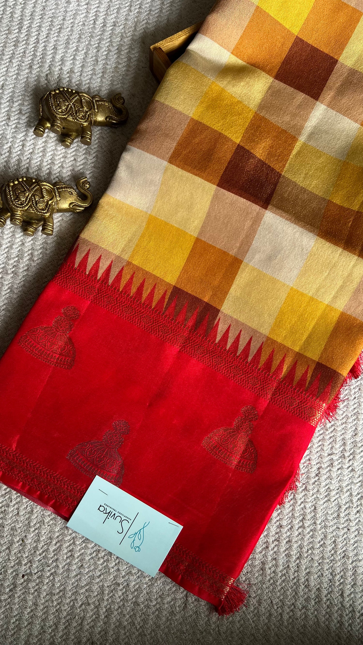 CREPE SILK SAREE SUV5480-RED