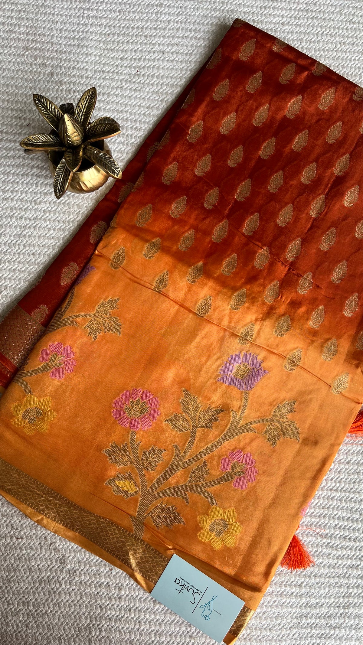 CREPE SILK SUV5656-ORANGE