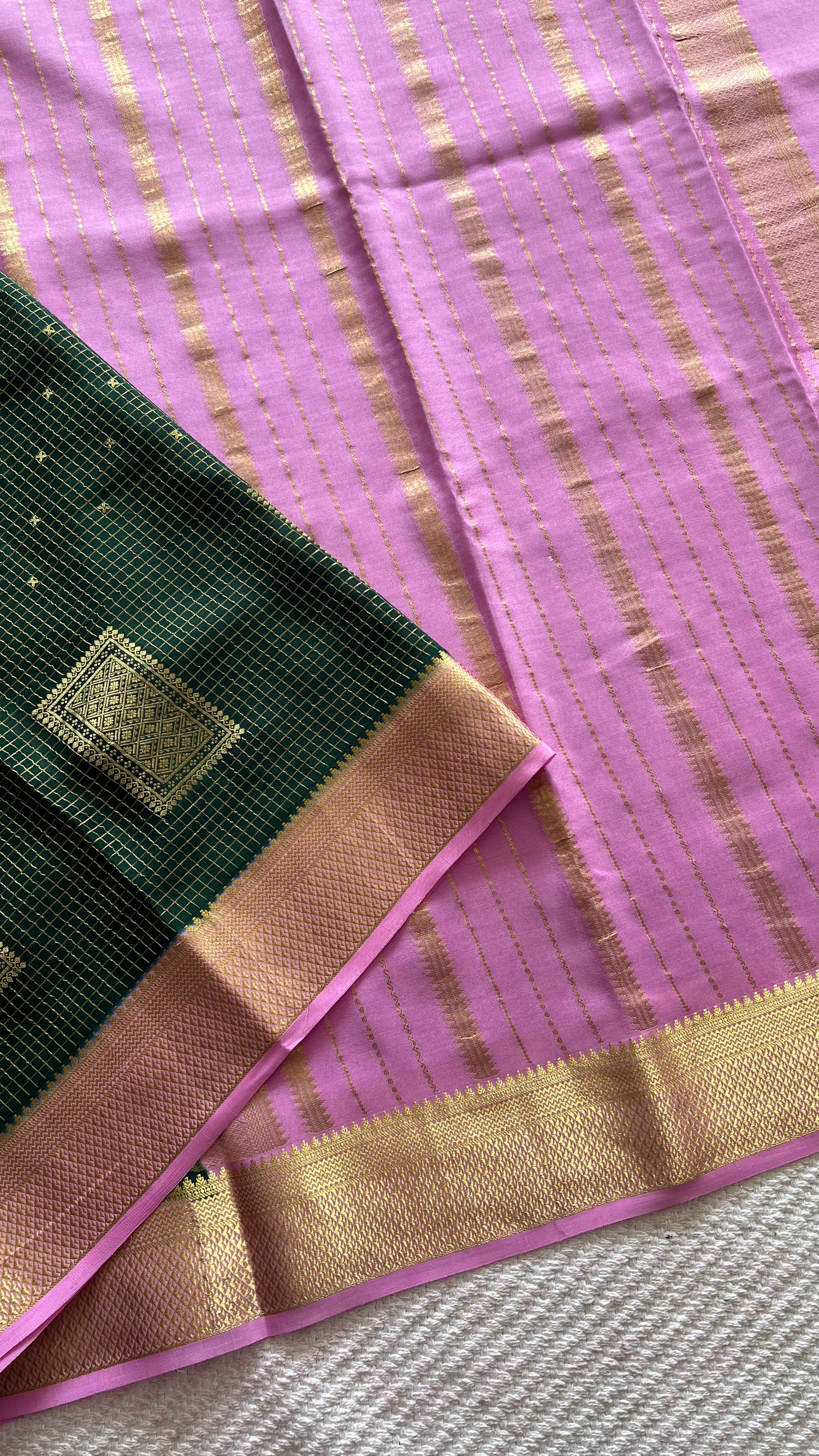 PSUV282-BOTTLEGREEN WITH BABYPINK