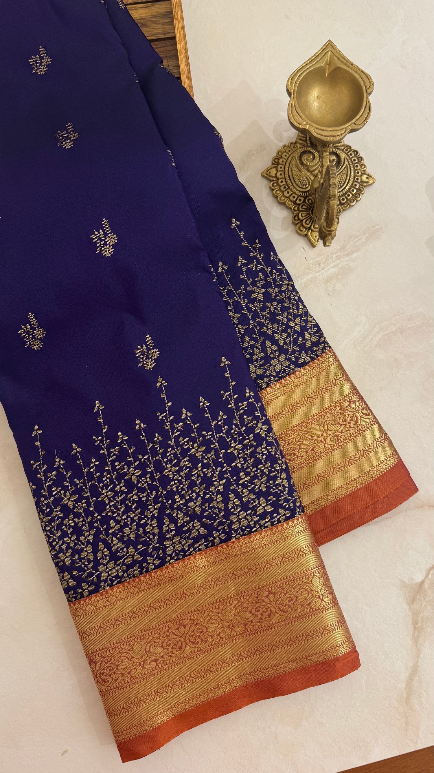 KANJIVARAM SILK SAREE SUV5616-NAVYBLUE