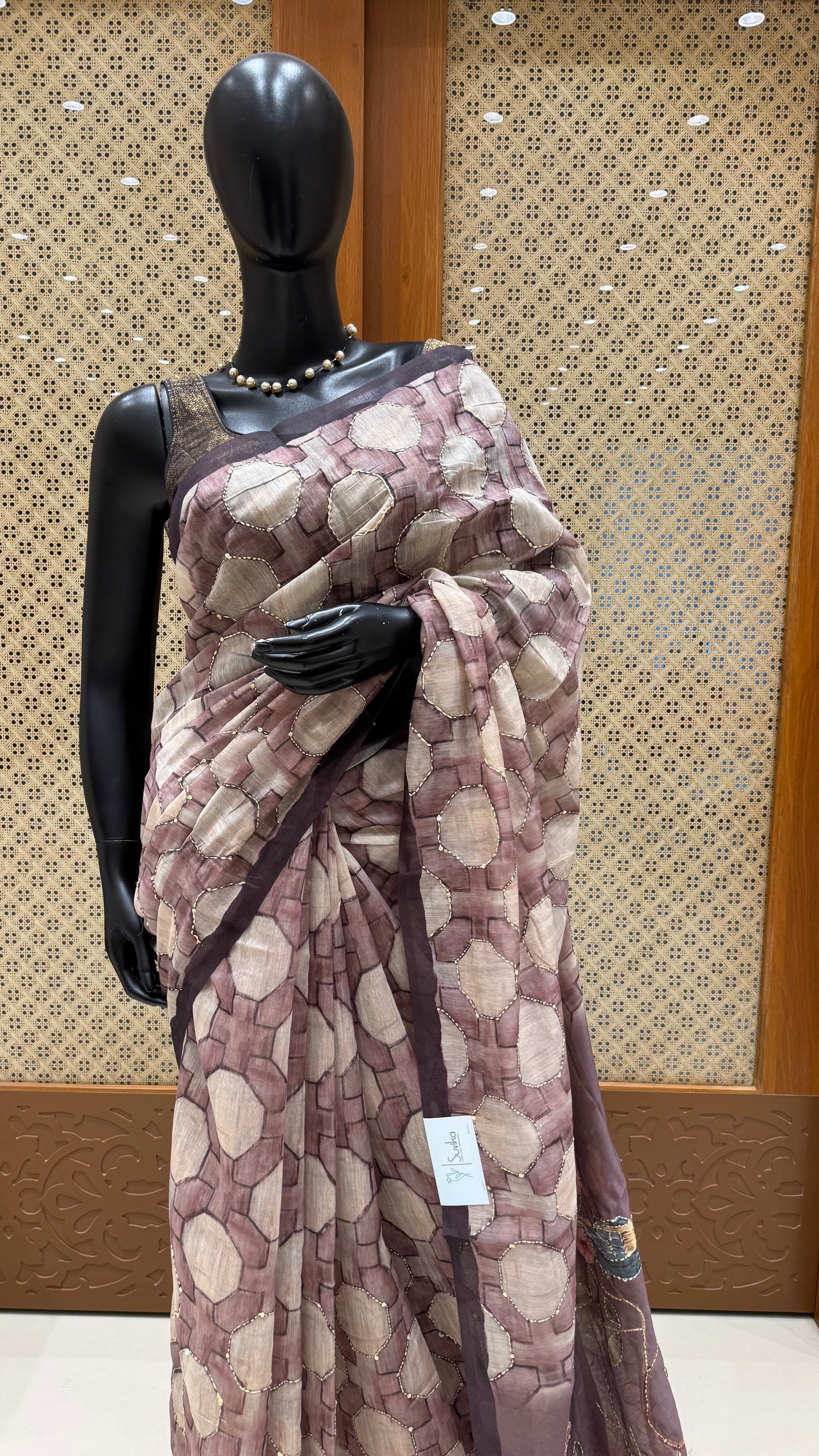 VISCOSE TUSSER SUV4978-ONIONPINK