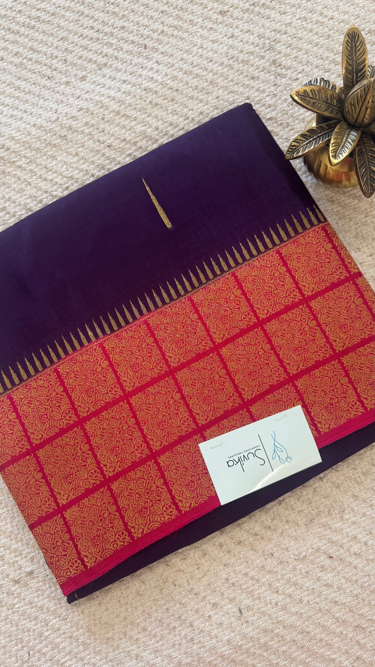 DOLA CREPE SILK SAREE SUV5872-PURPLE