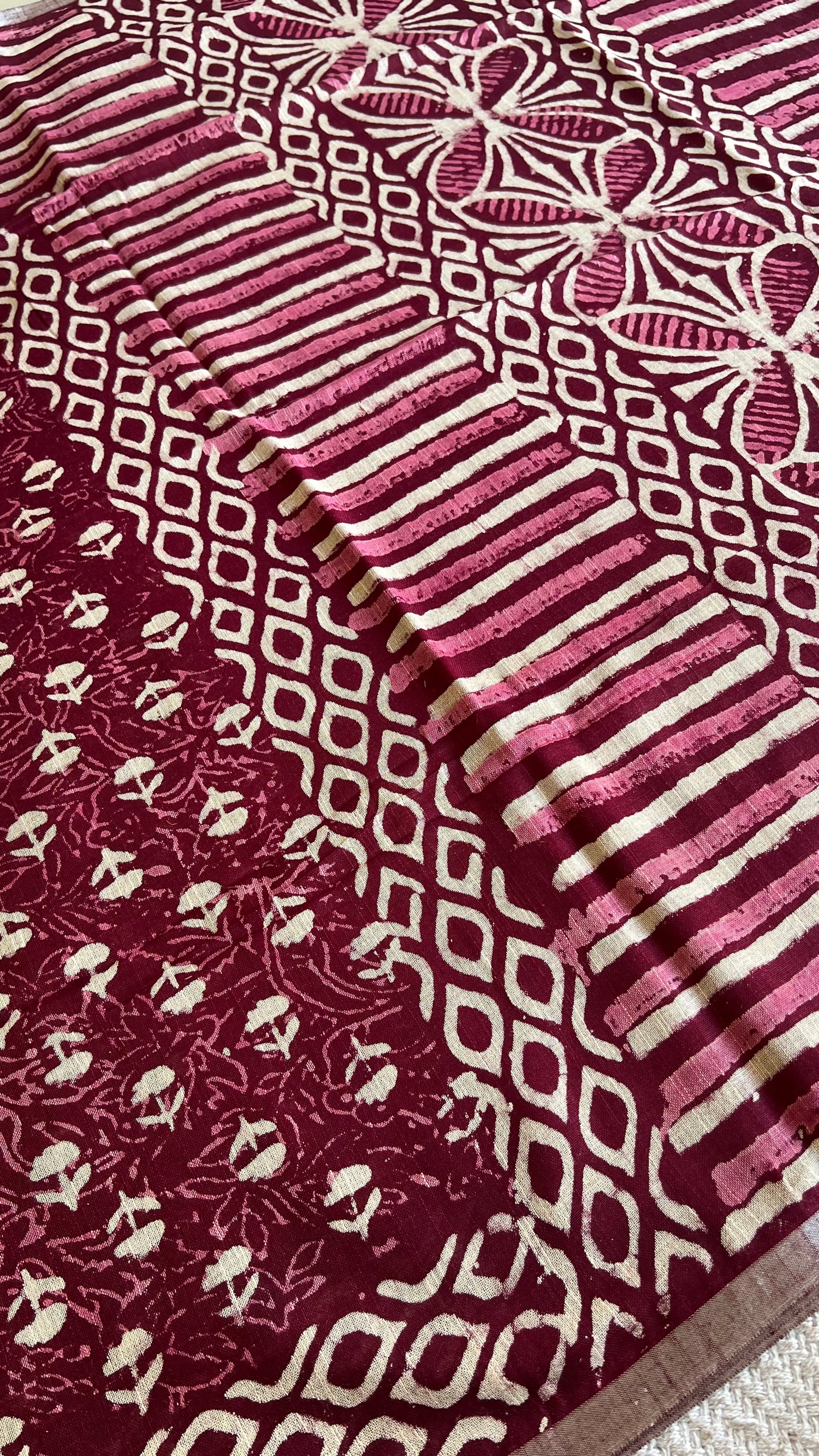 MUL COTTON SUV4920-MAROON