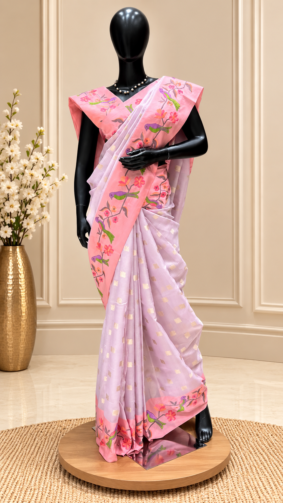 KOTA SILK SUV5183-LAVENDER WITH PEACH