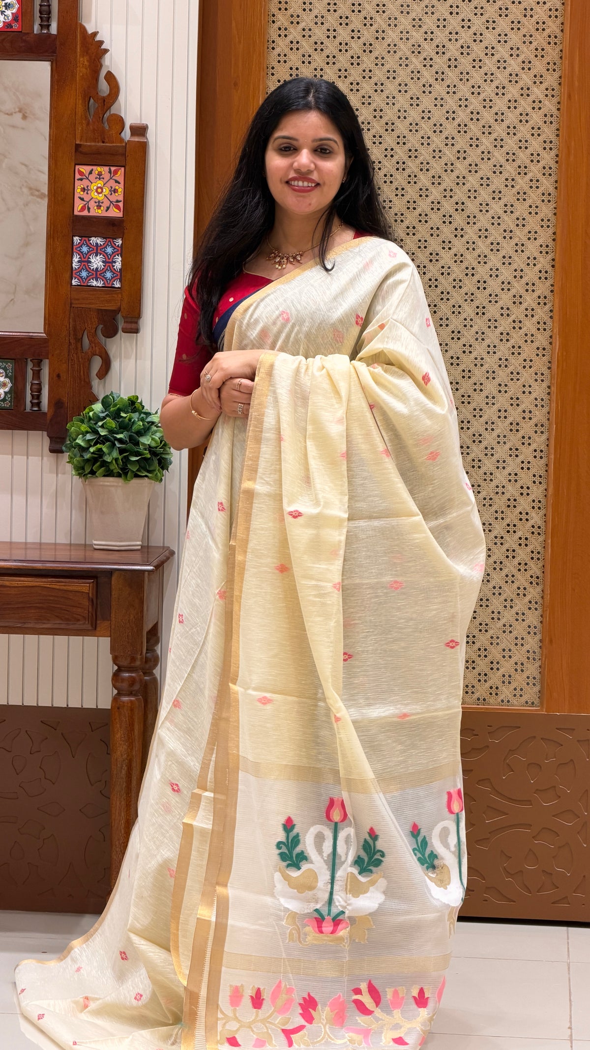 BENGAL SILK COTTON SUV6058-OFFWHITE