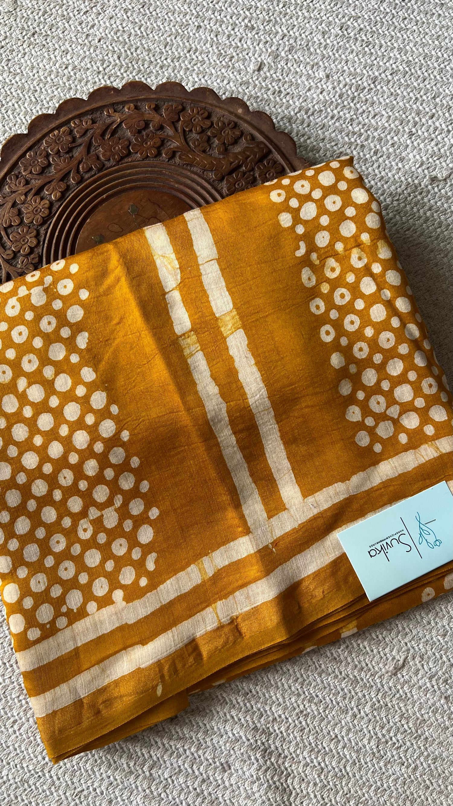 CHANDERI SILK COTTON SUV5016-YELLOW