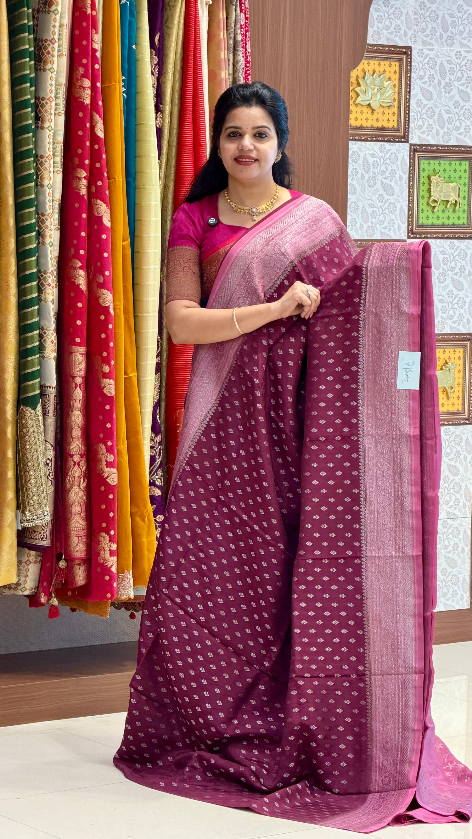 CREPE SILK SUV5699-WINE